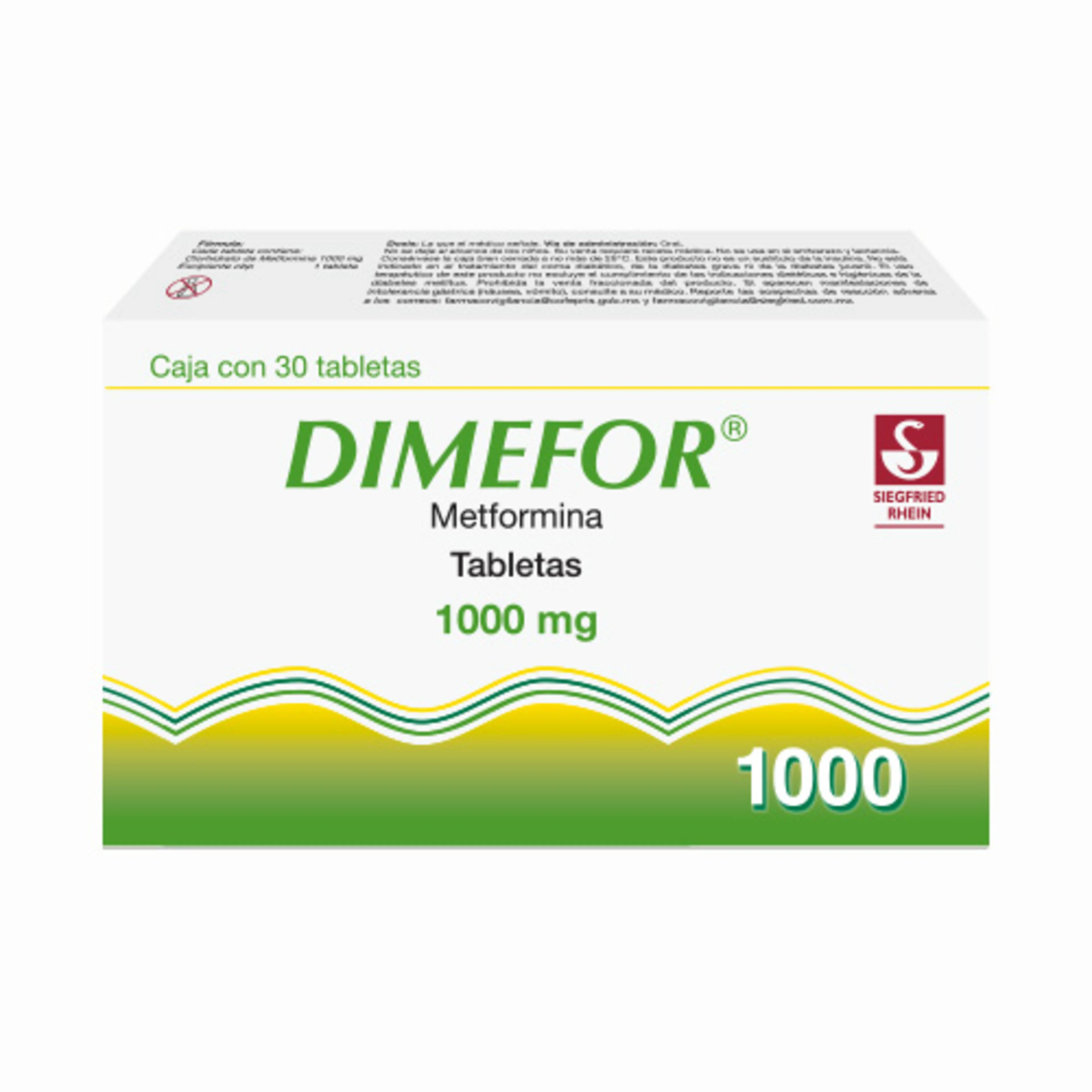 Dimefor 1000 Mg Con 30 Tabletas