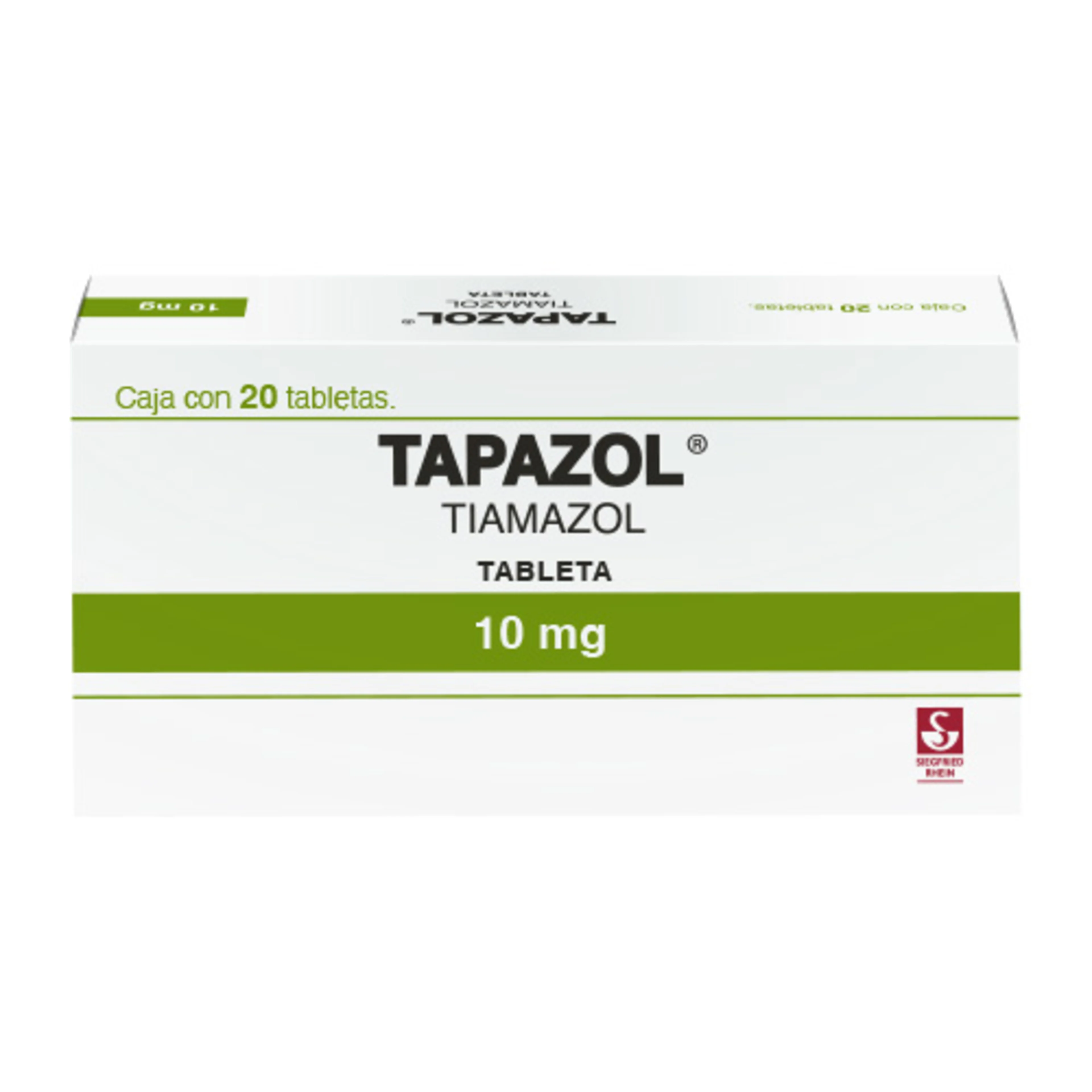 Tapzol 10 Mg Con 20 Tabletas