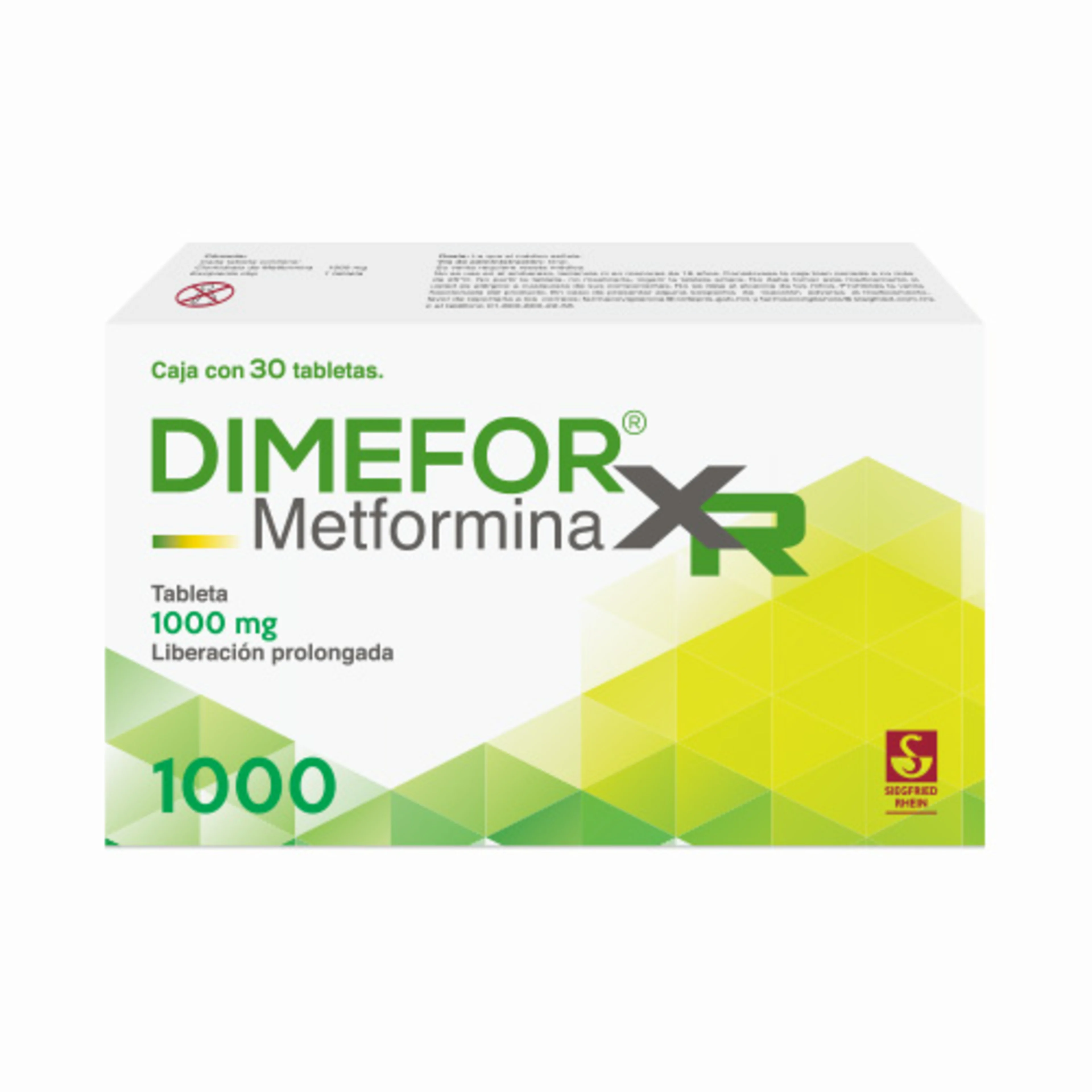 Dimefor Xr 1000 Mg Con 30 Tabletas