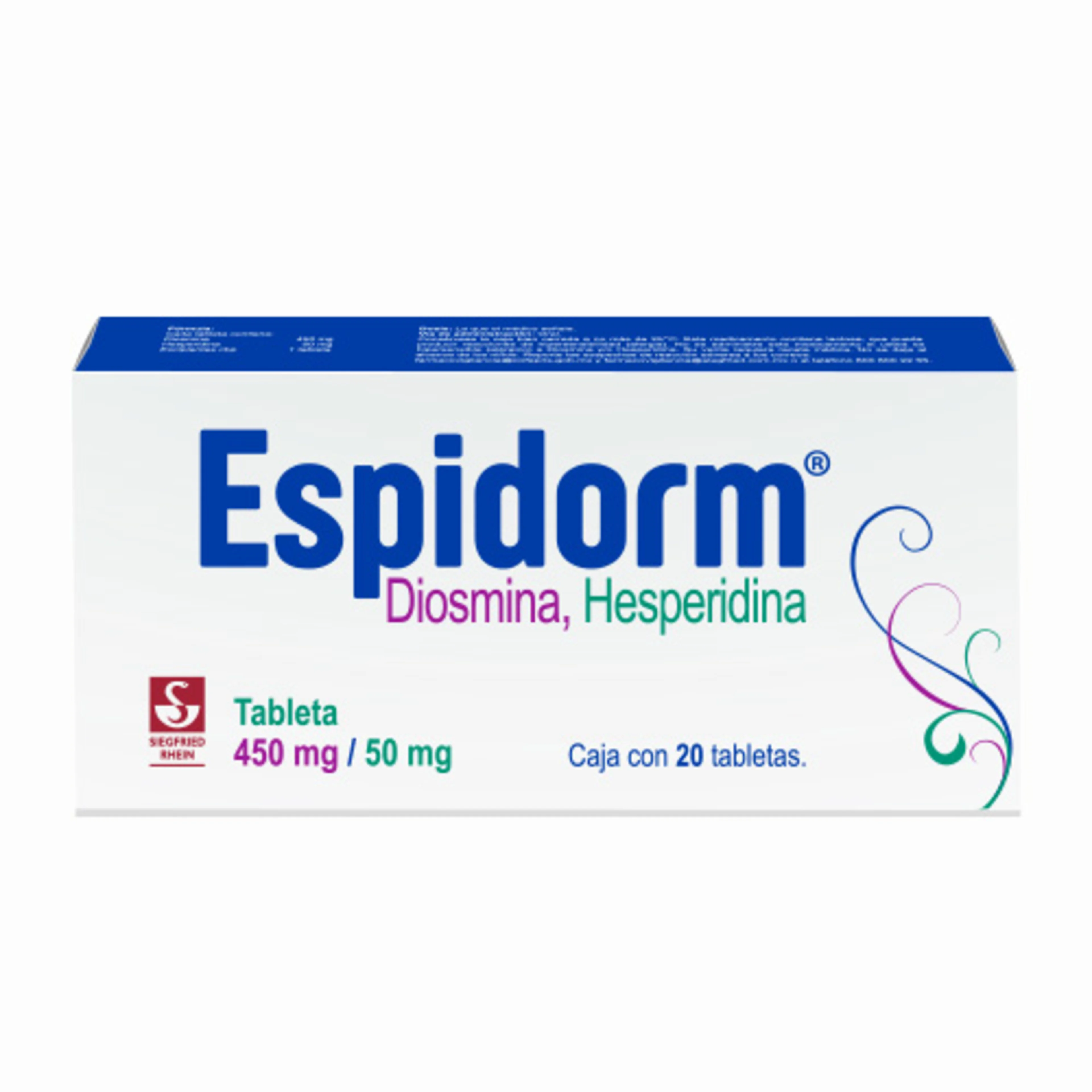 Espidorm 500 Mg Con 20 Tabletas