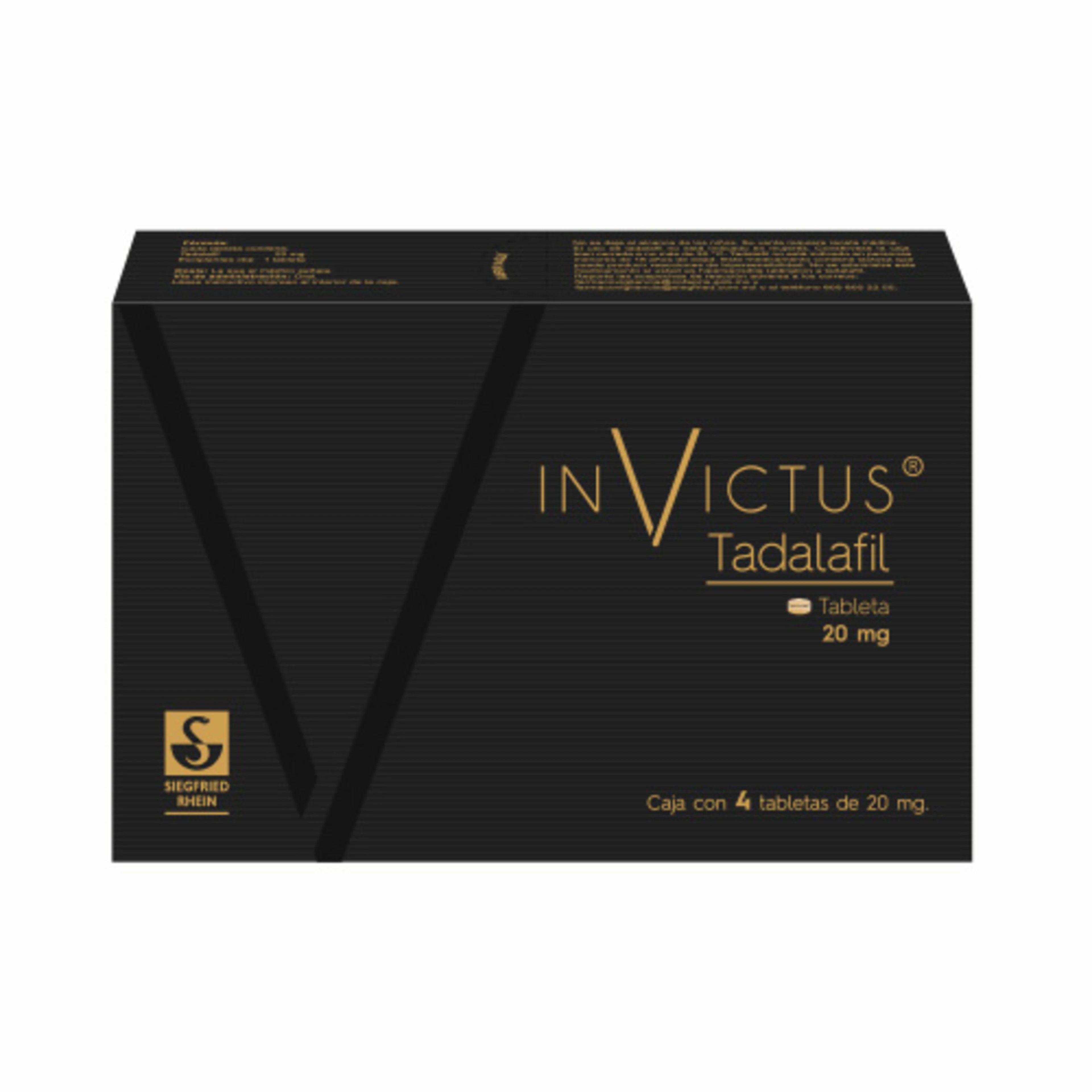 Invictus 20 Mg Con 4 Tabletas