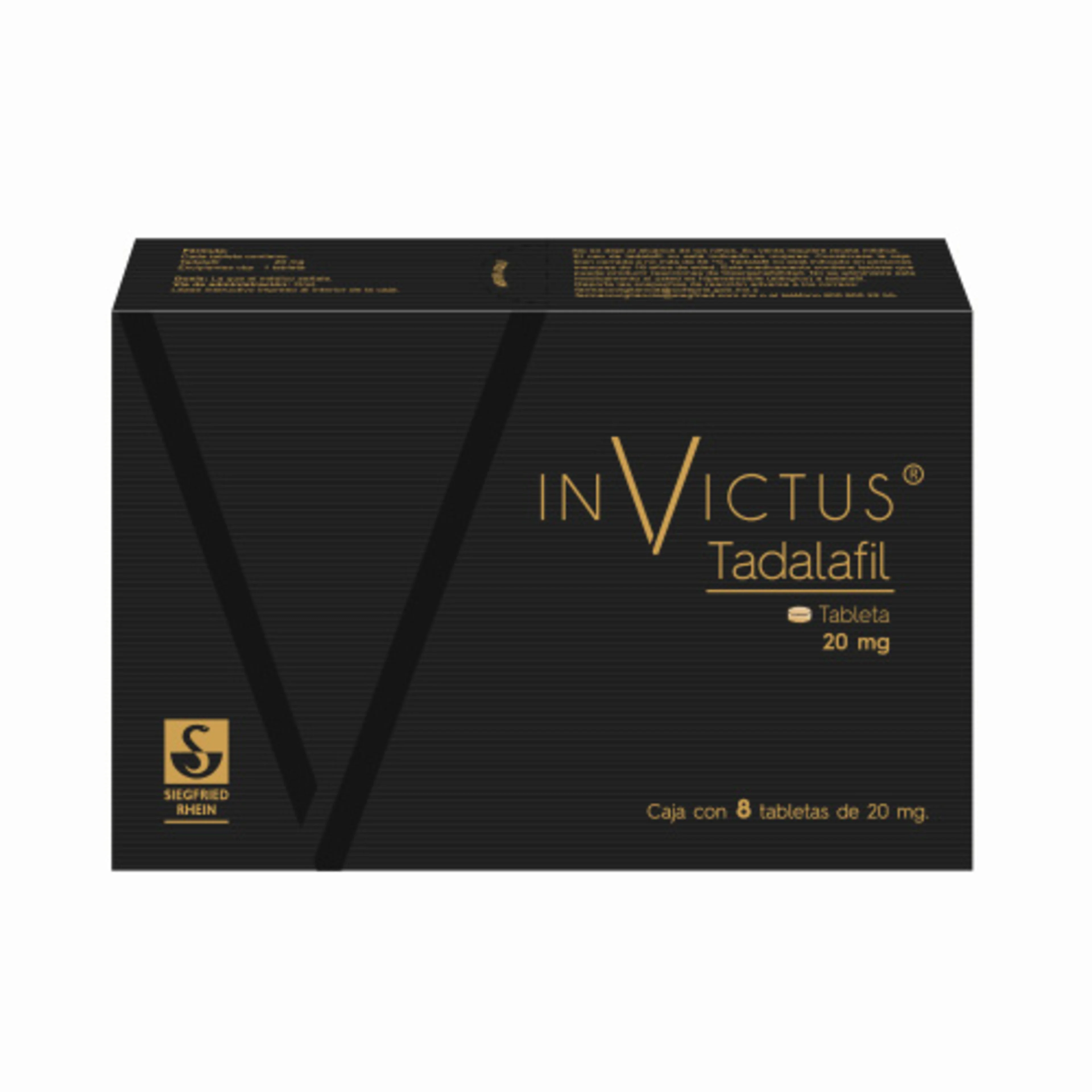 Invictus 20 Mg Con 8 Tabletas