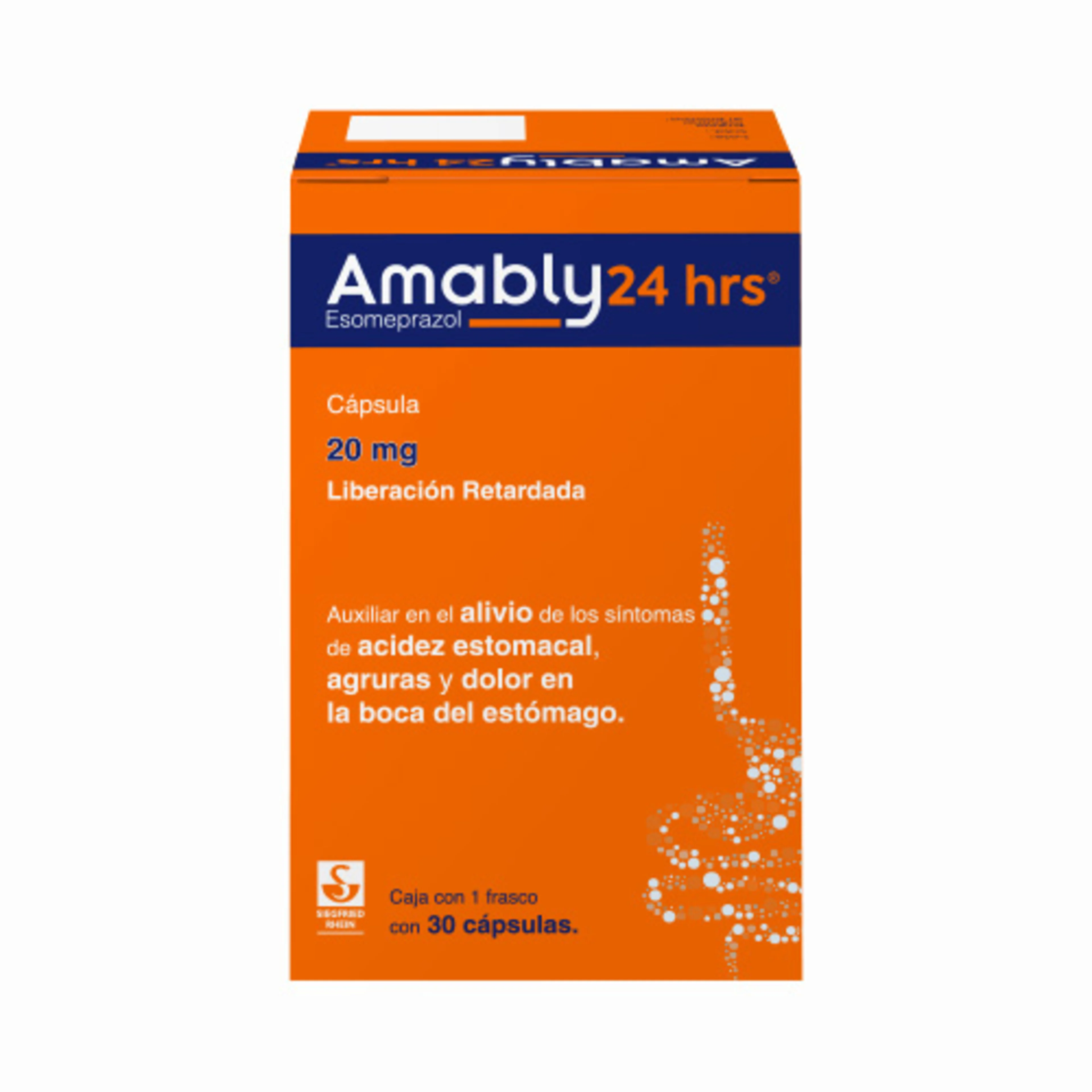 Amably 24 Hrs 20 Mg Con 30 Cápsulas