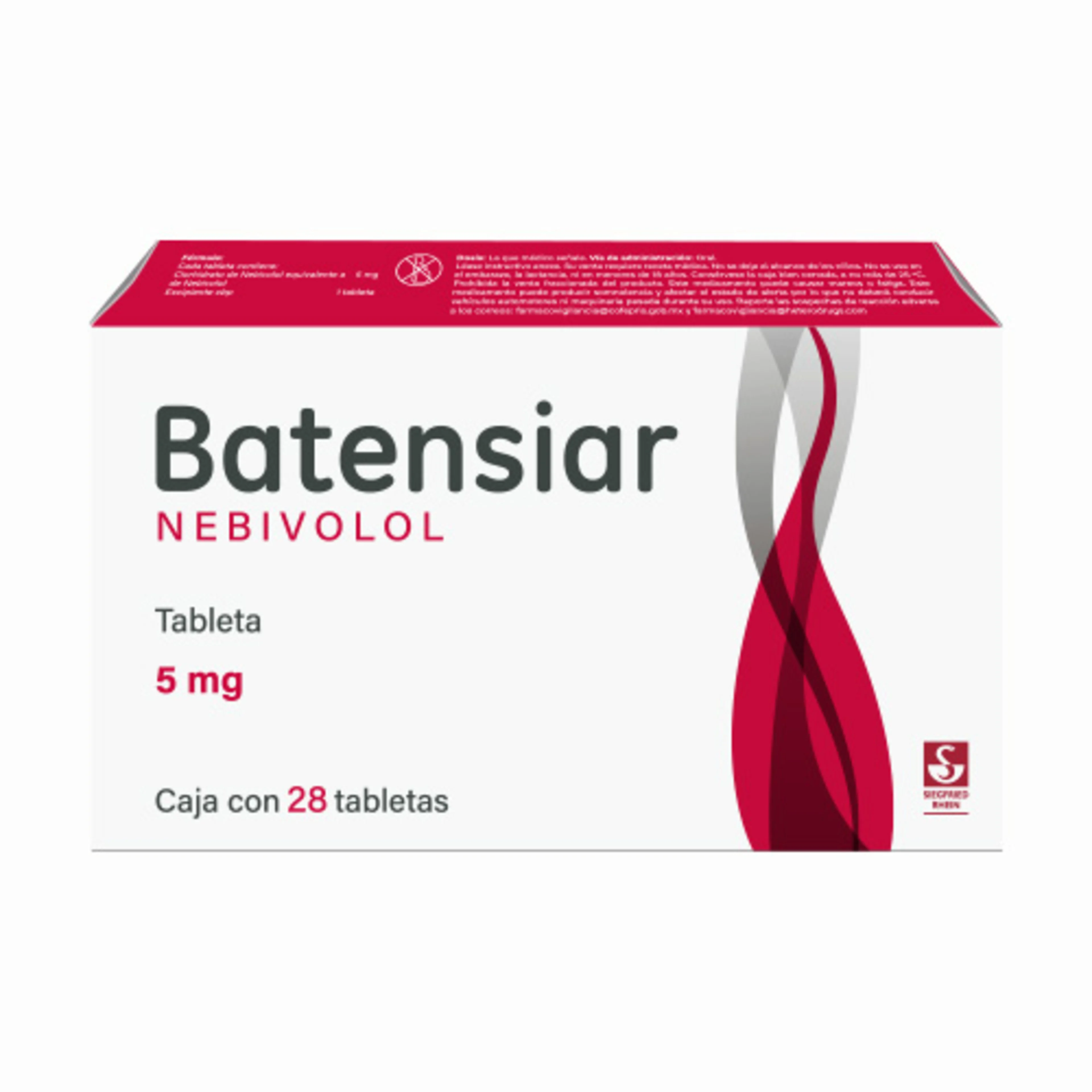 Batensiar 5 Mg Con 28 Tabletas