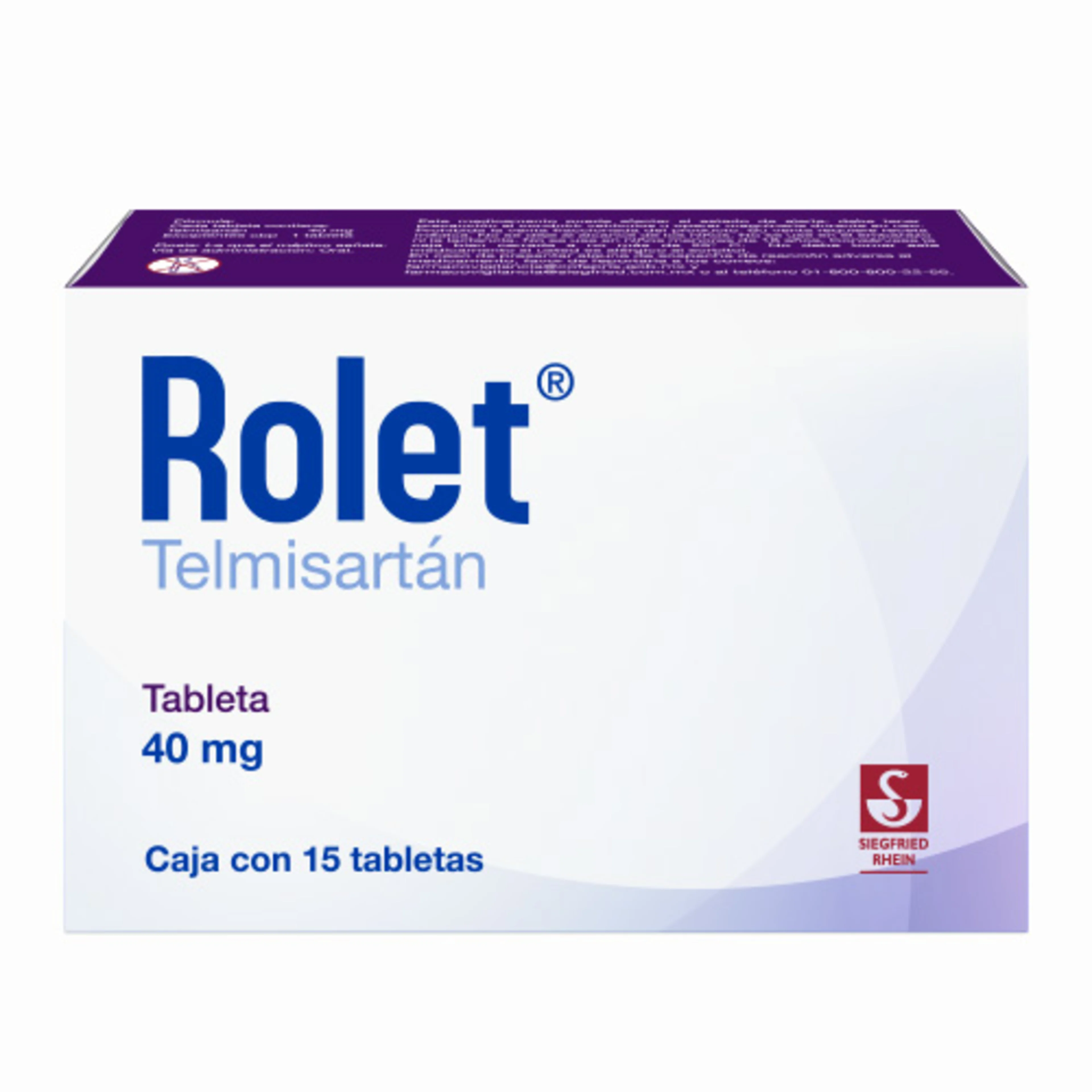 Rolet 40 Mg Con 15 Tabletas