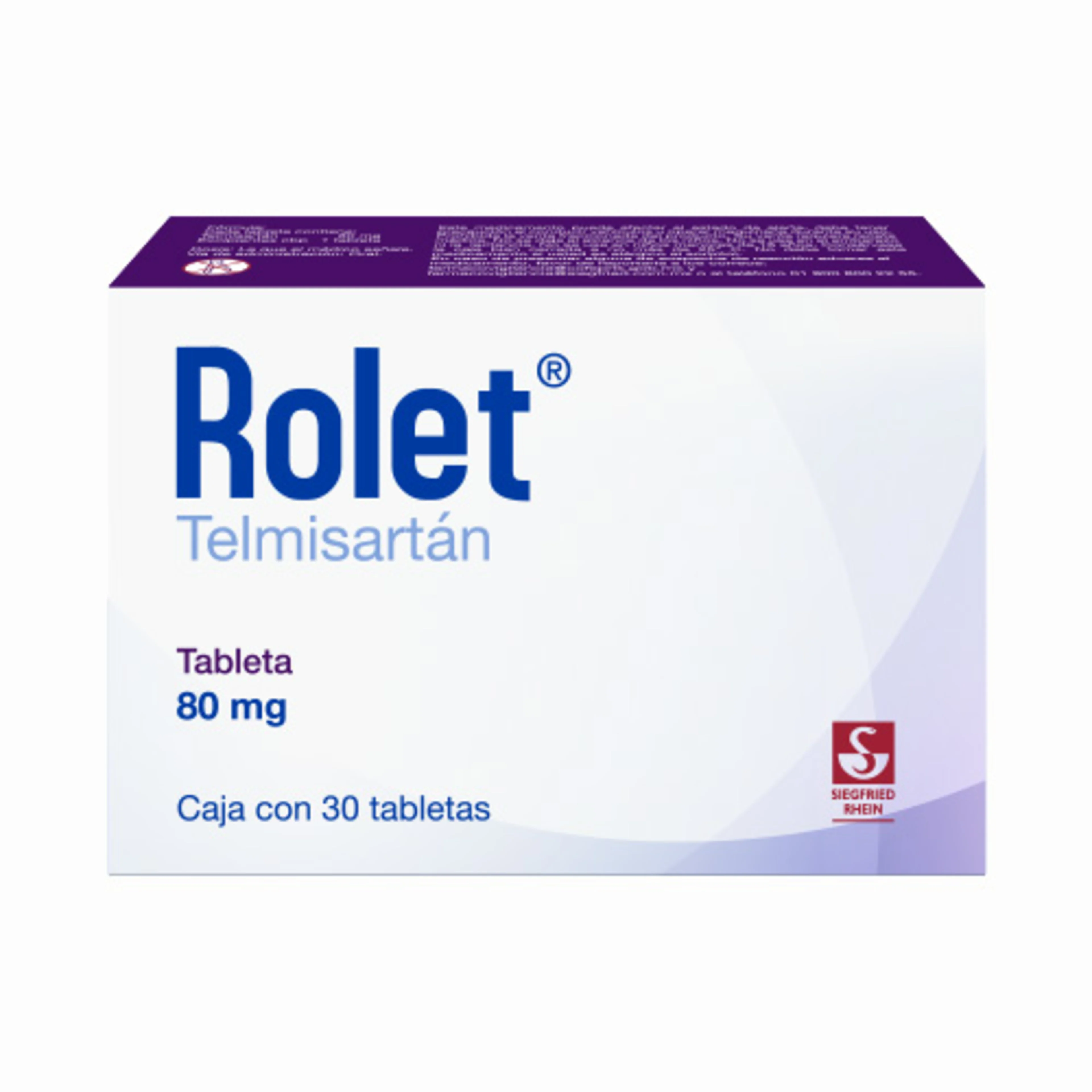 Rolet 80 Mg Con 30 Tabletas