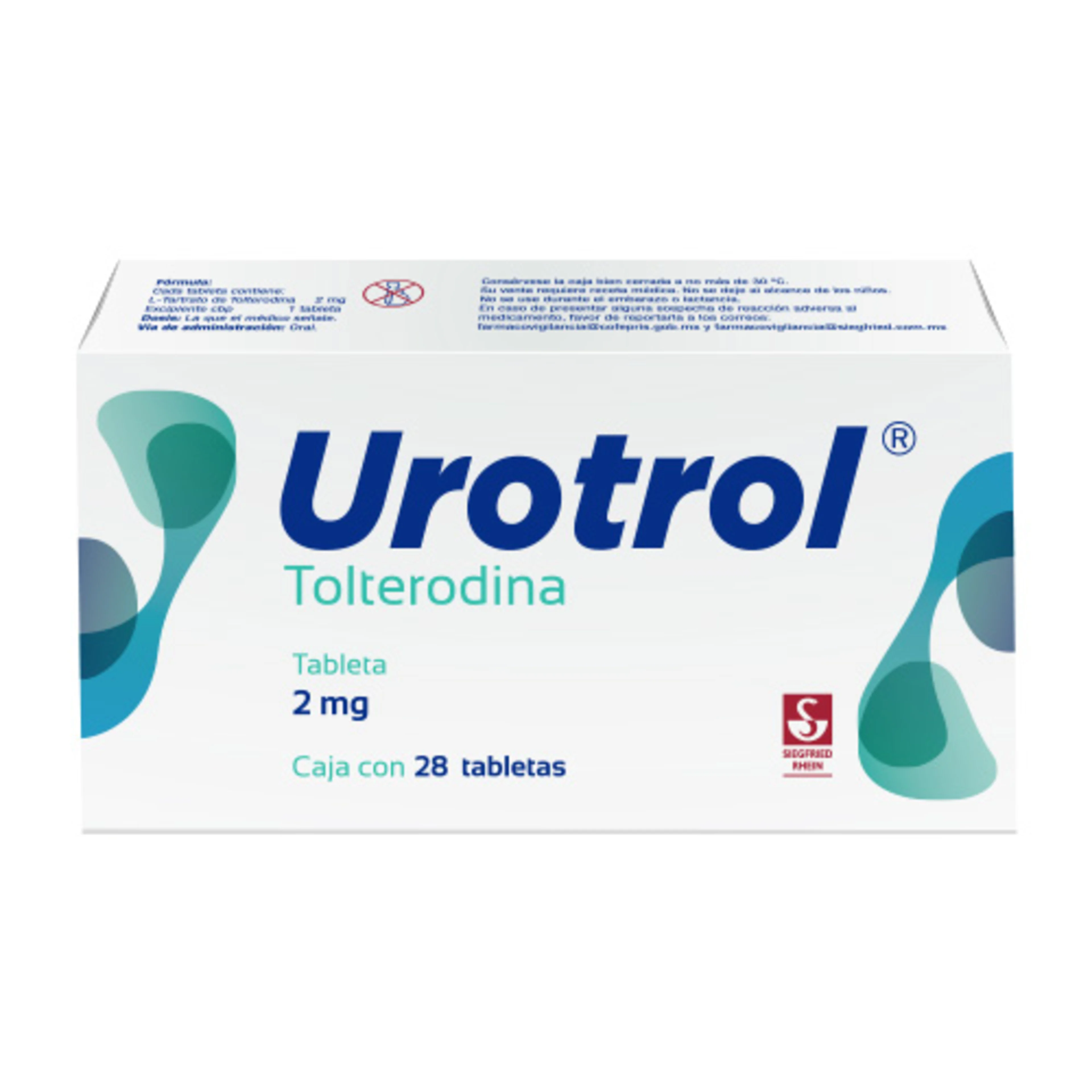 Urotrol 2 Mg Con 28 Tabletas