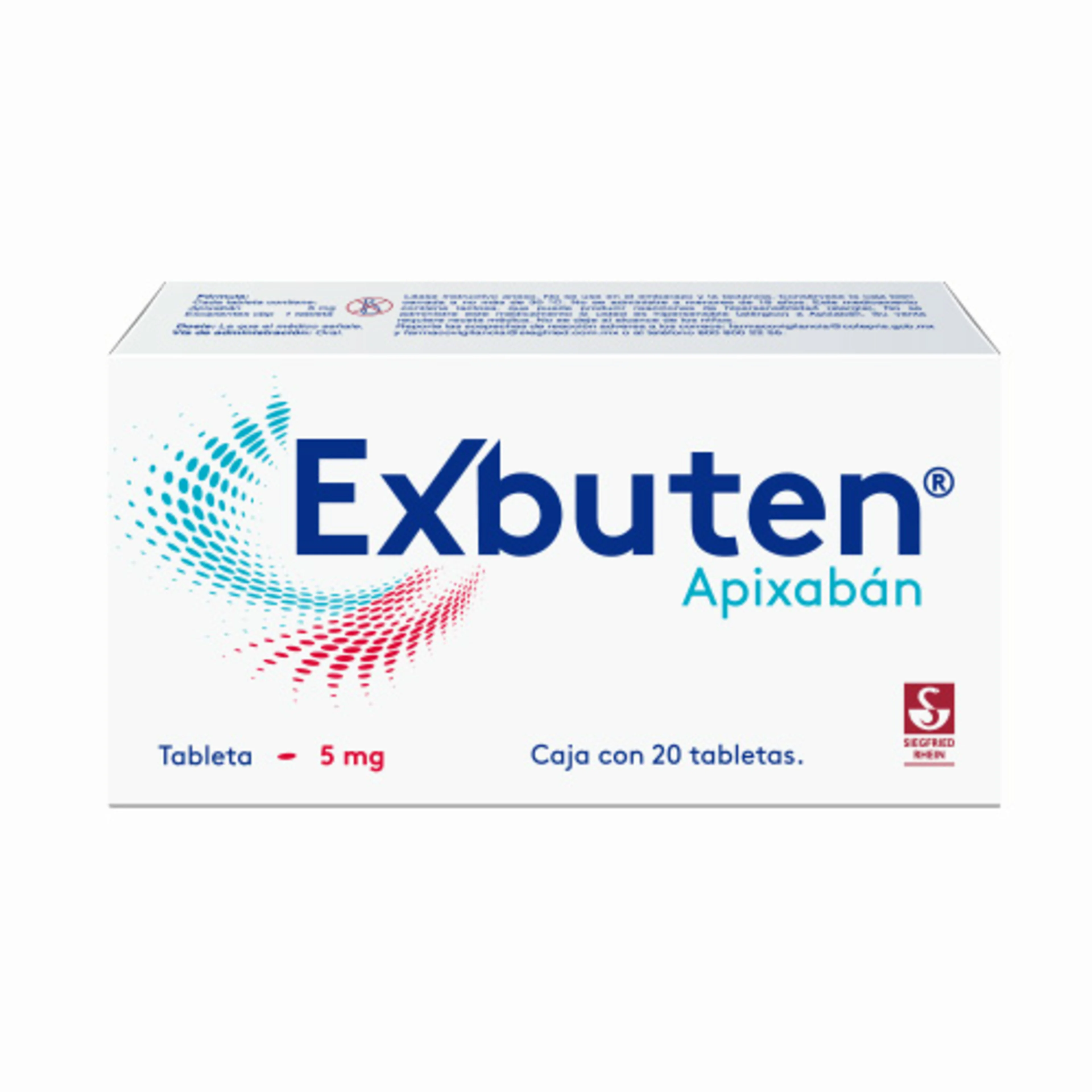 Exbuten 5 mg con 20 tabletas