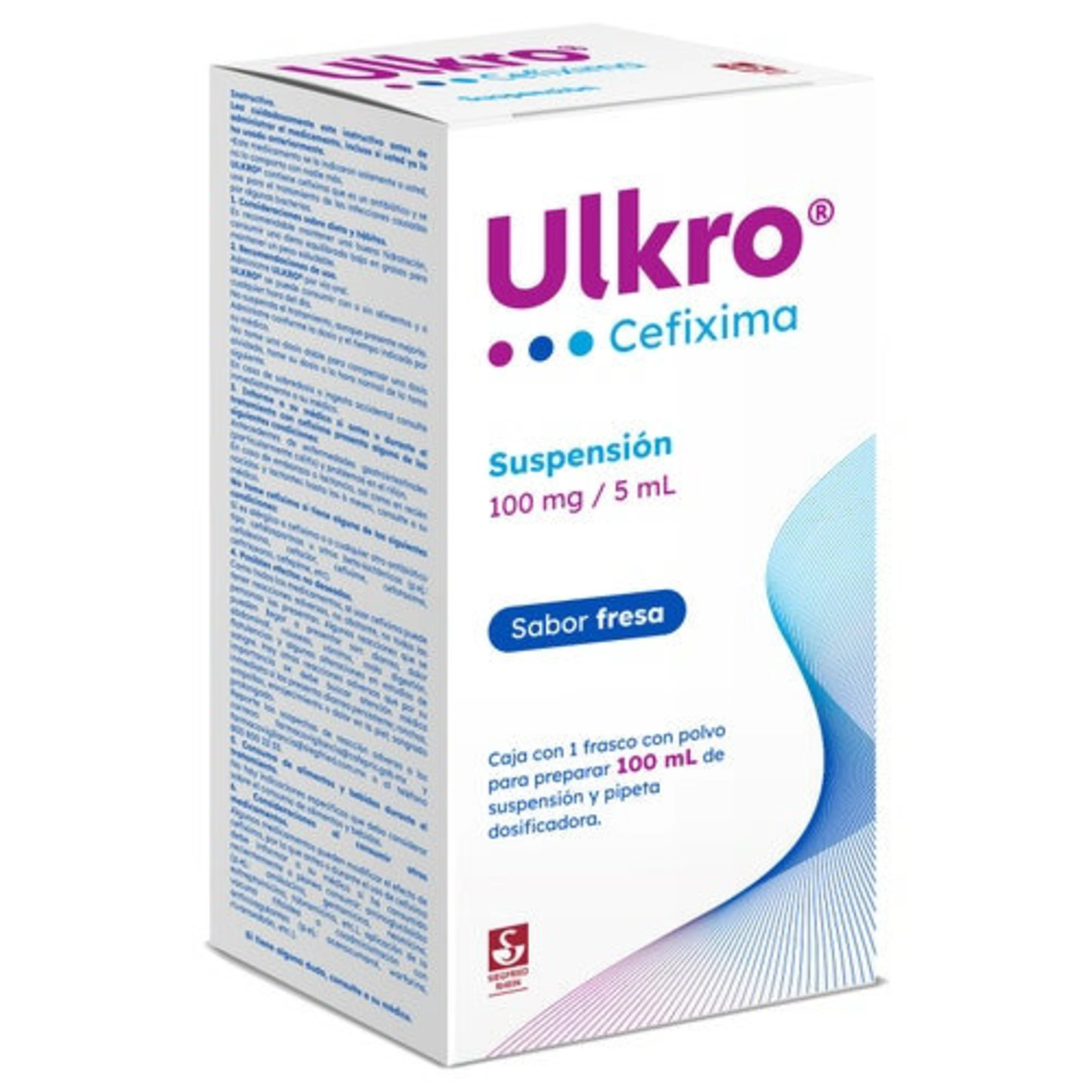 Ulkro Cefixima 100 Mg Con 100 Ml