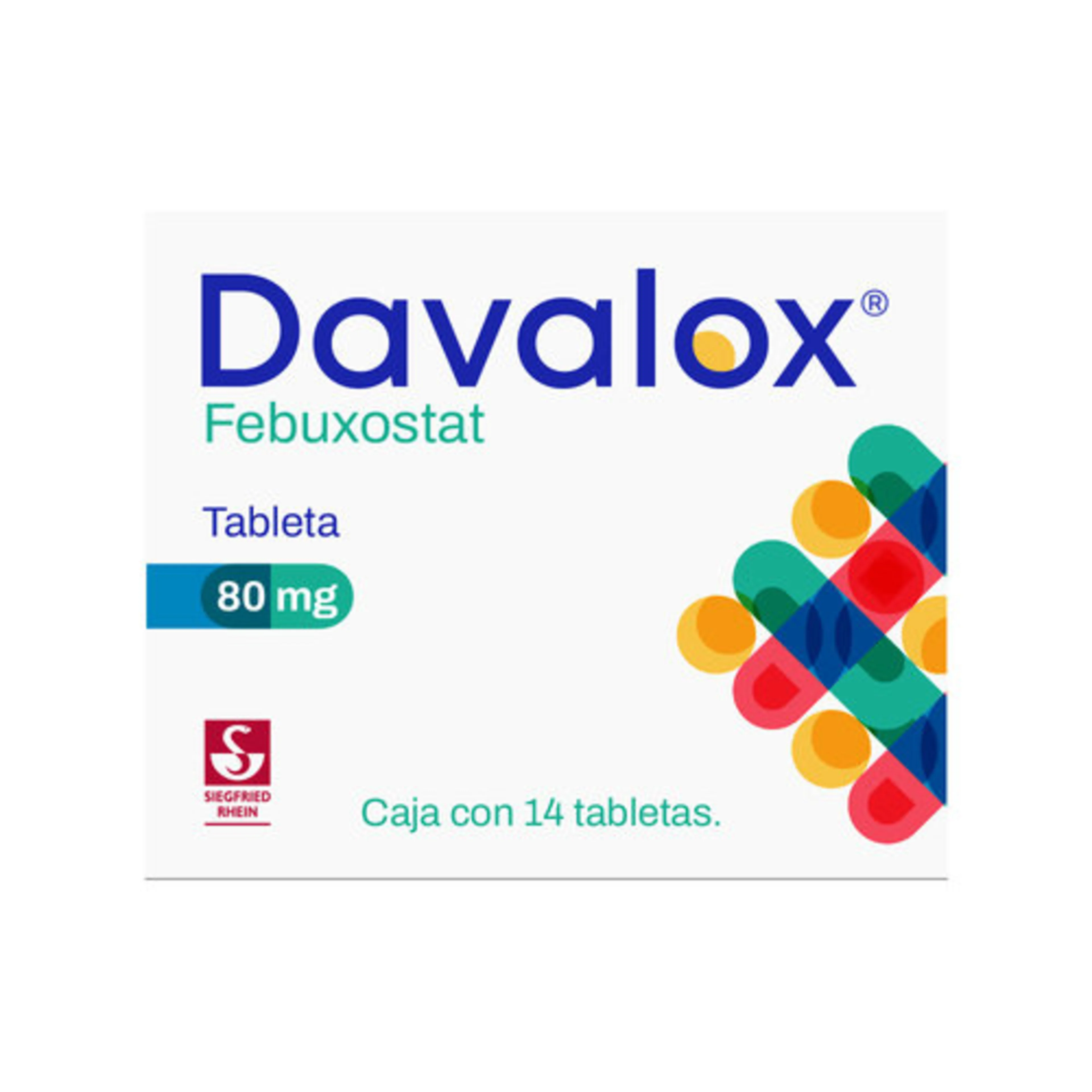 Davalox 80 Mg Con 14 Tabletas