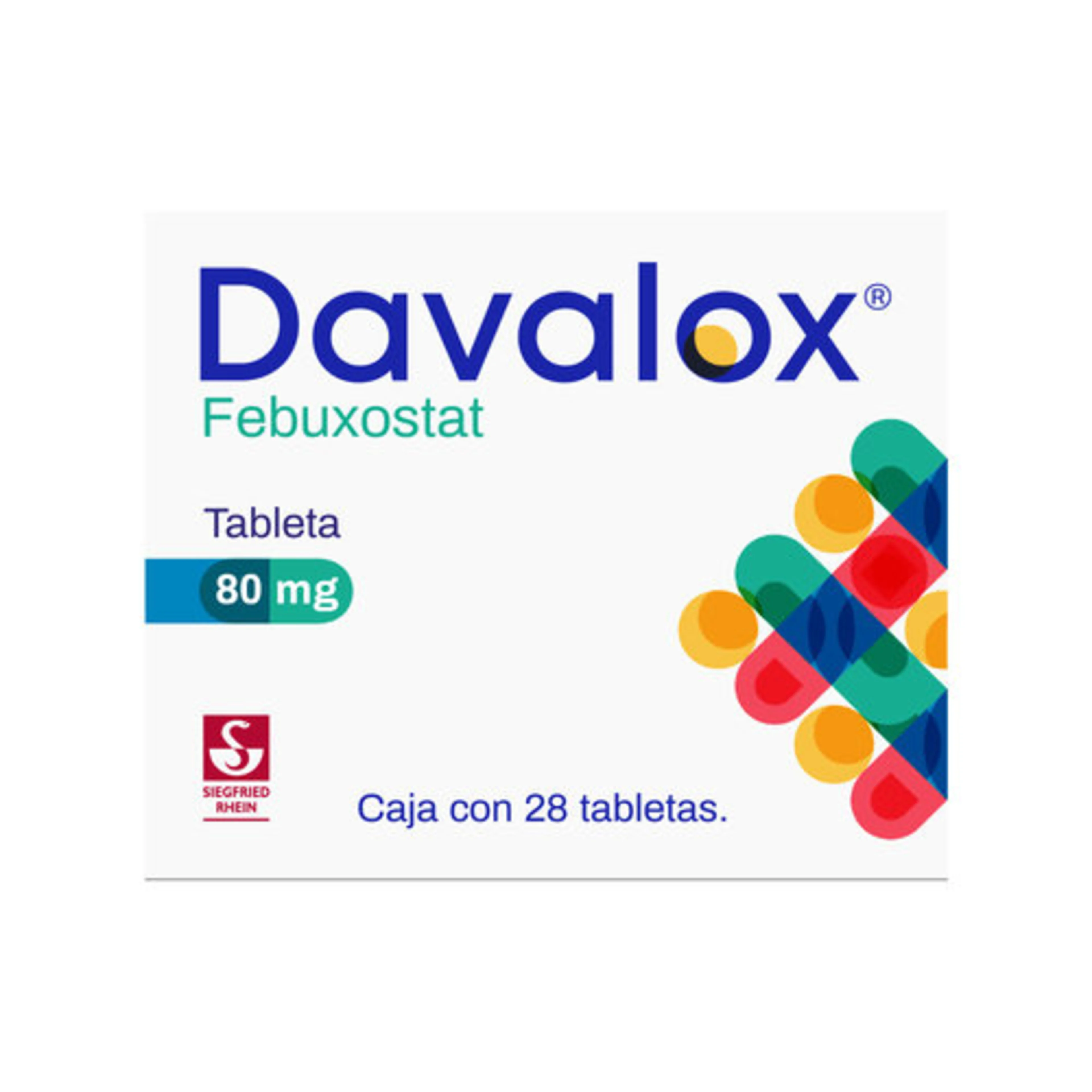 Davalox 80 Mg Con 28 Tabletas