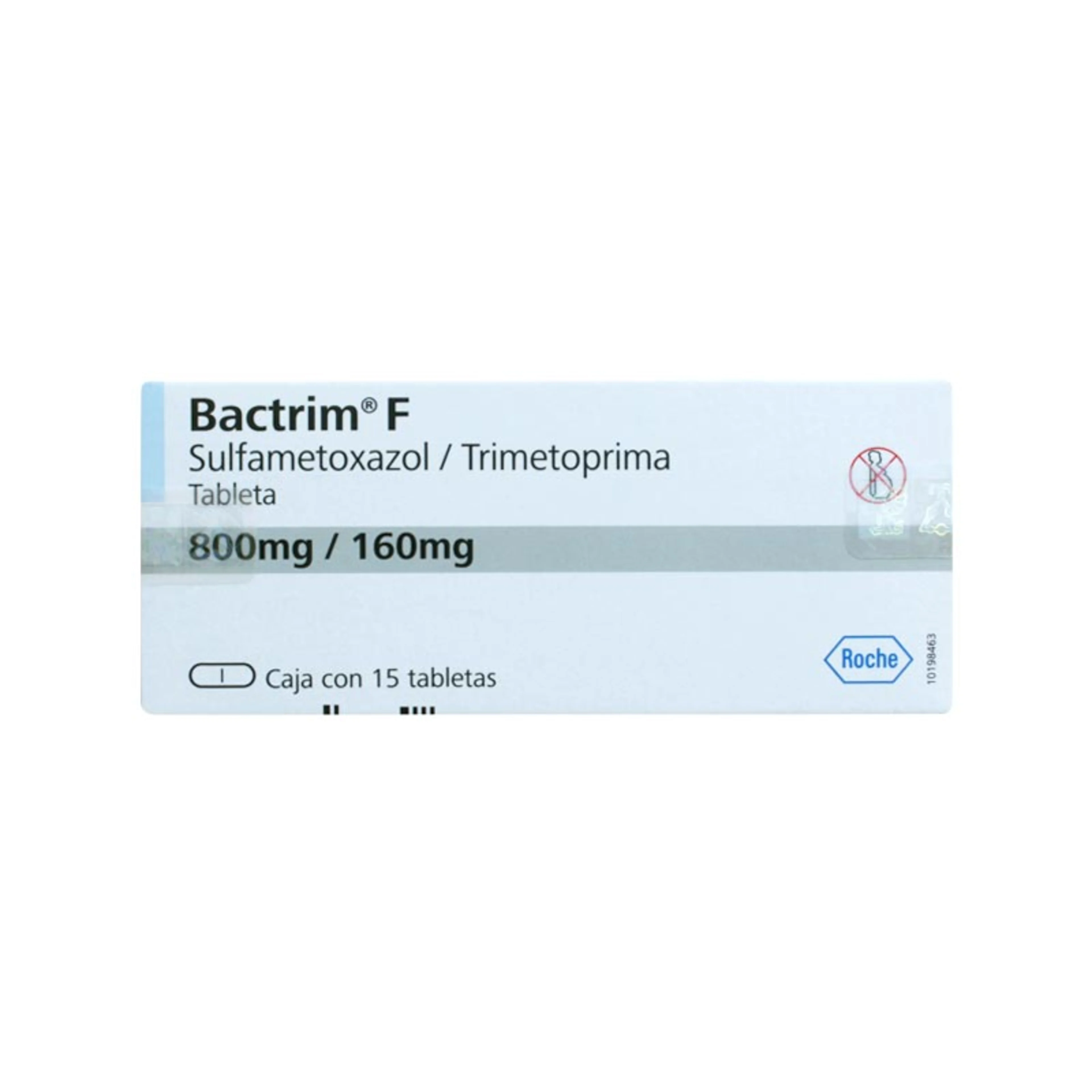 Bactrim F Sulfametoxazol Trimetoprima 800/160 Mg Con 15 Tabletas