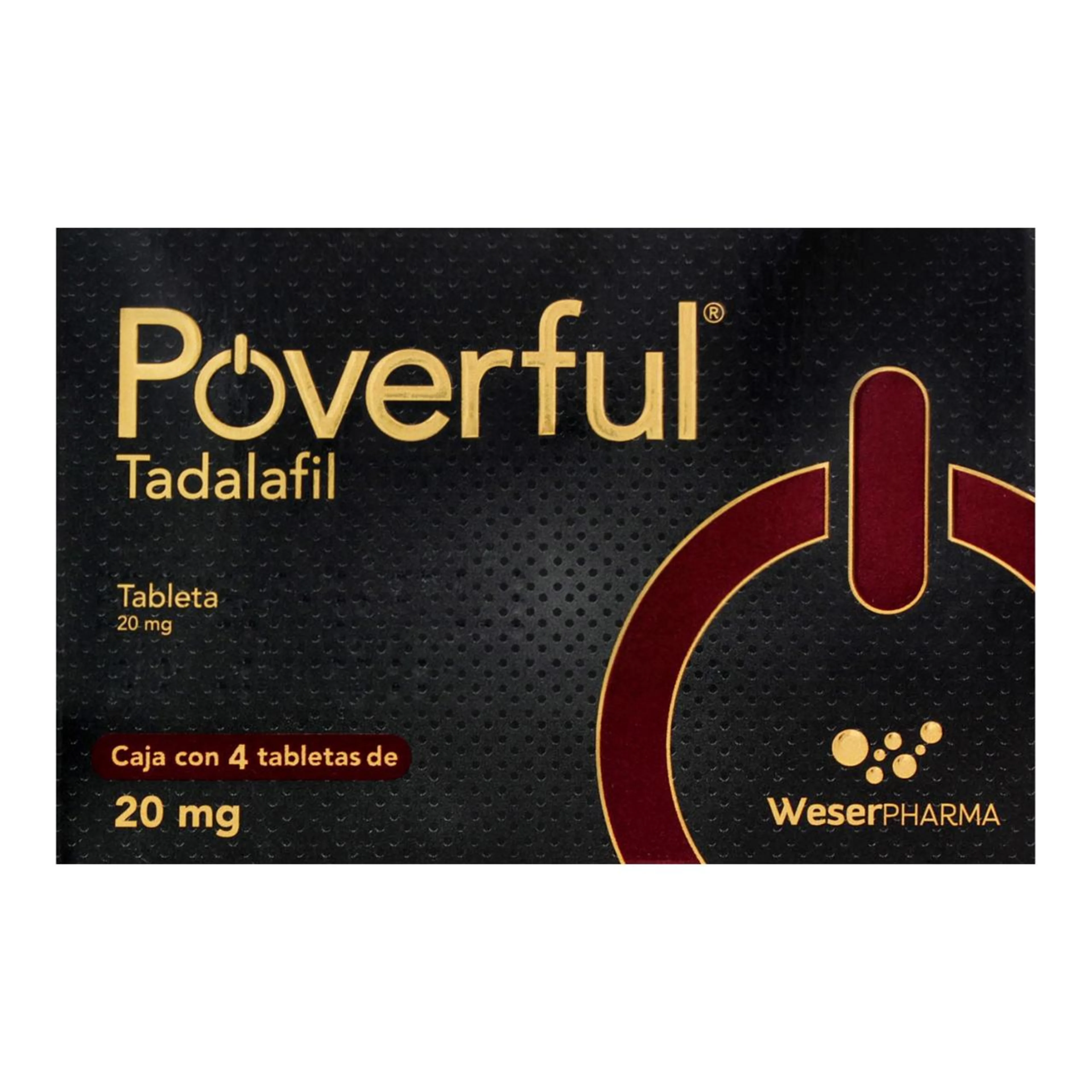 Poverful 20 Mg Con 4 Tabletas