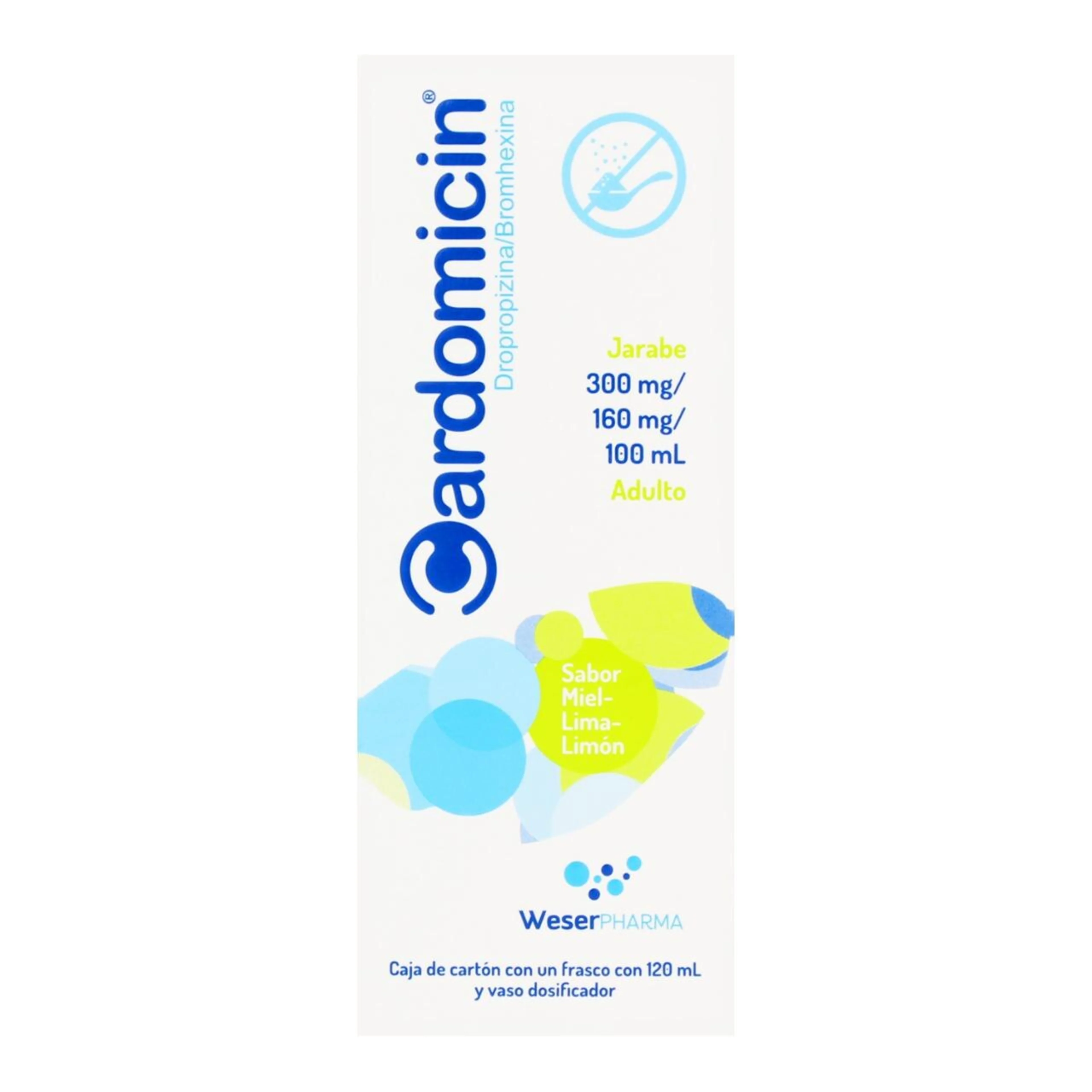 Cardomicin 300/160 Mg Jarabe Adulto Con 120 Ml