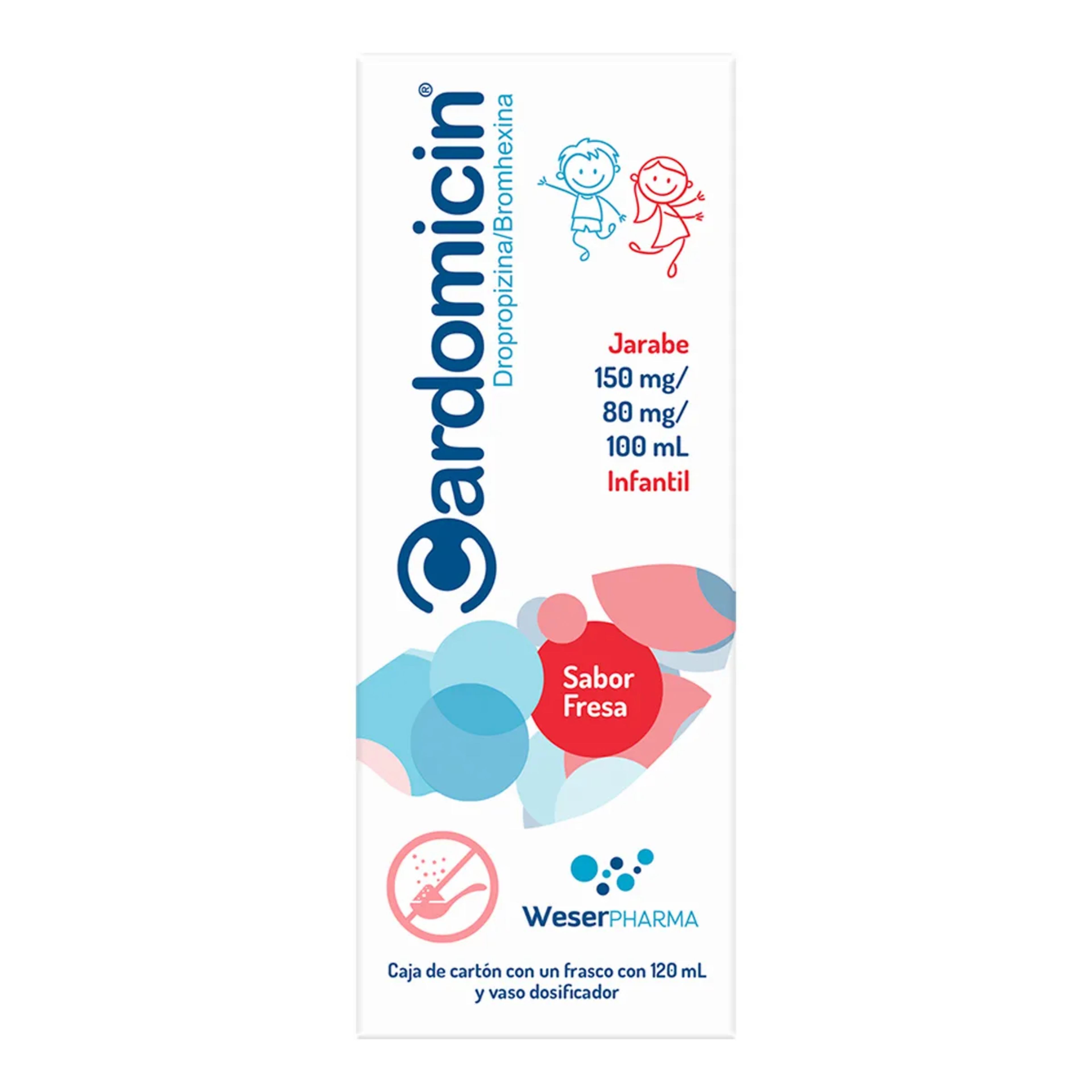 Cardomicin 150/80 Mg Jarabe Infantil Con 120 Ml