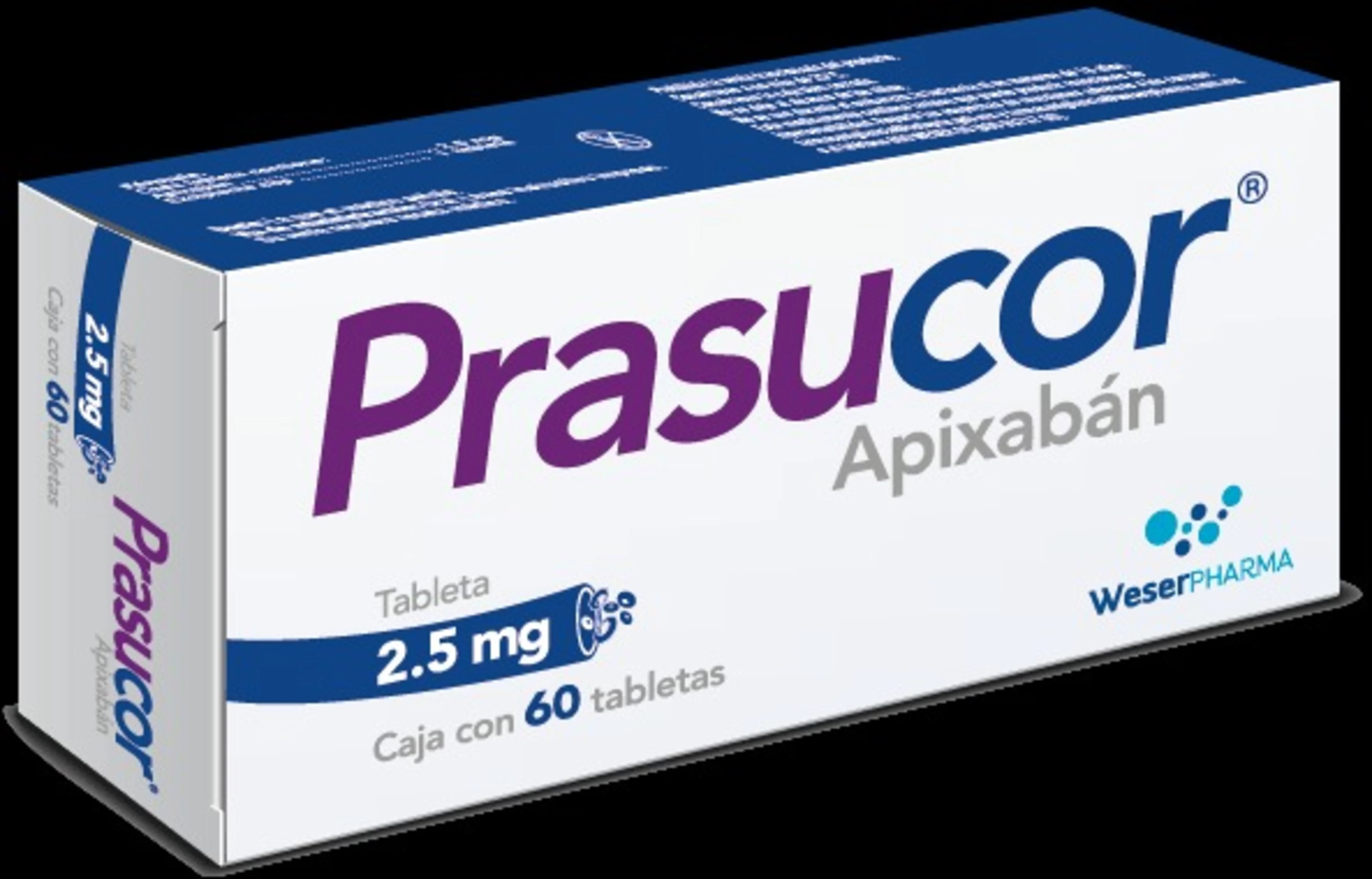 Prasucor 2.5 Mg Con 60 Tabletas