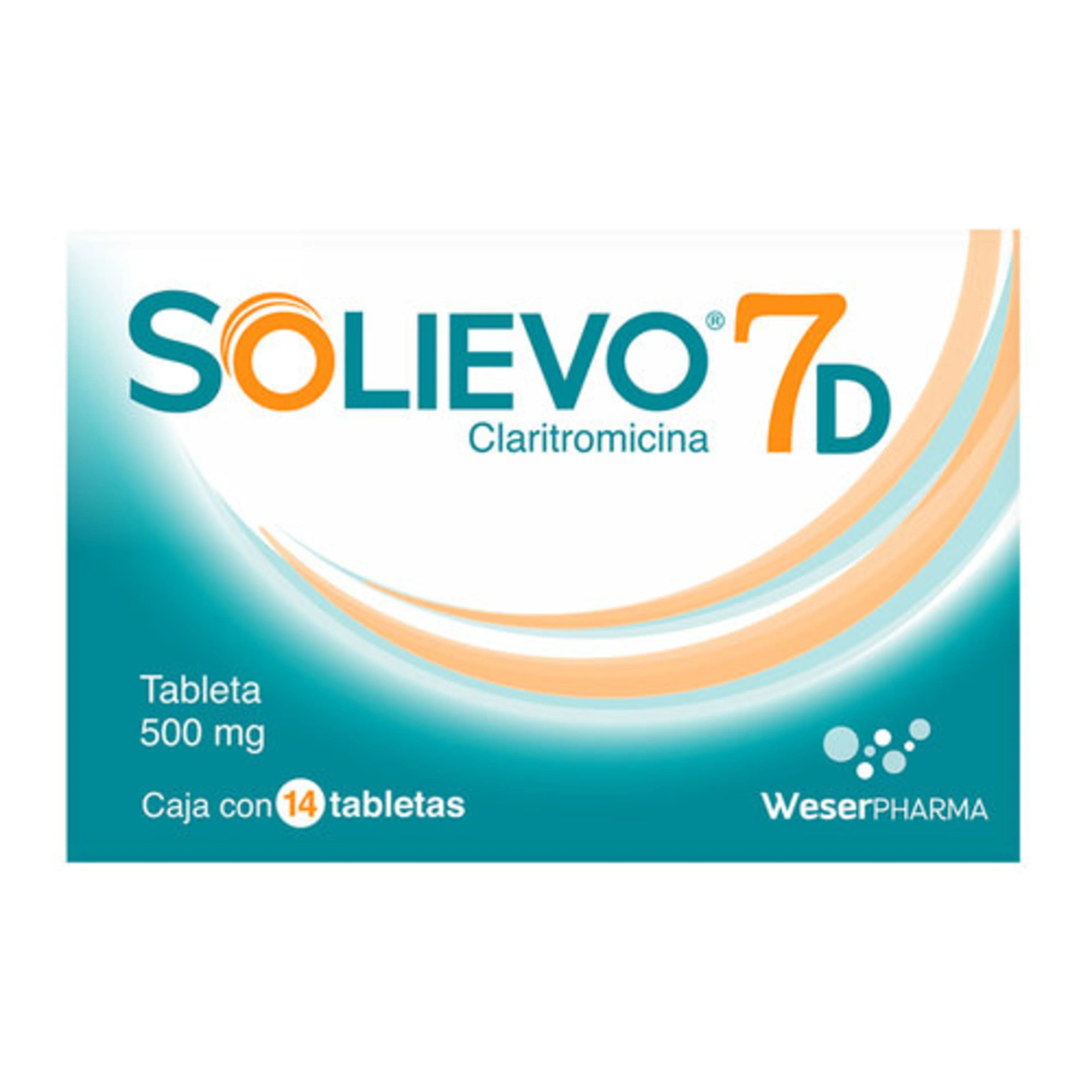 Solievo Claritromicina 500 Mg Con 14 Tabletas