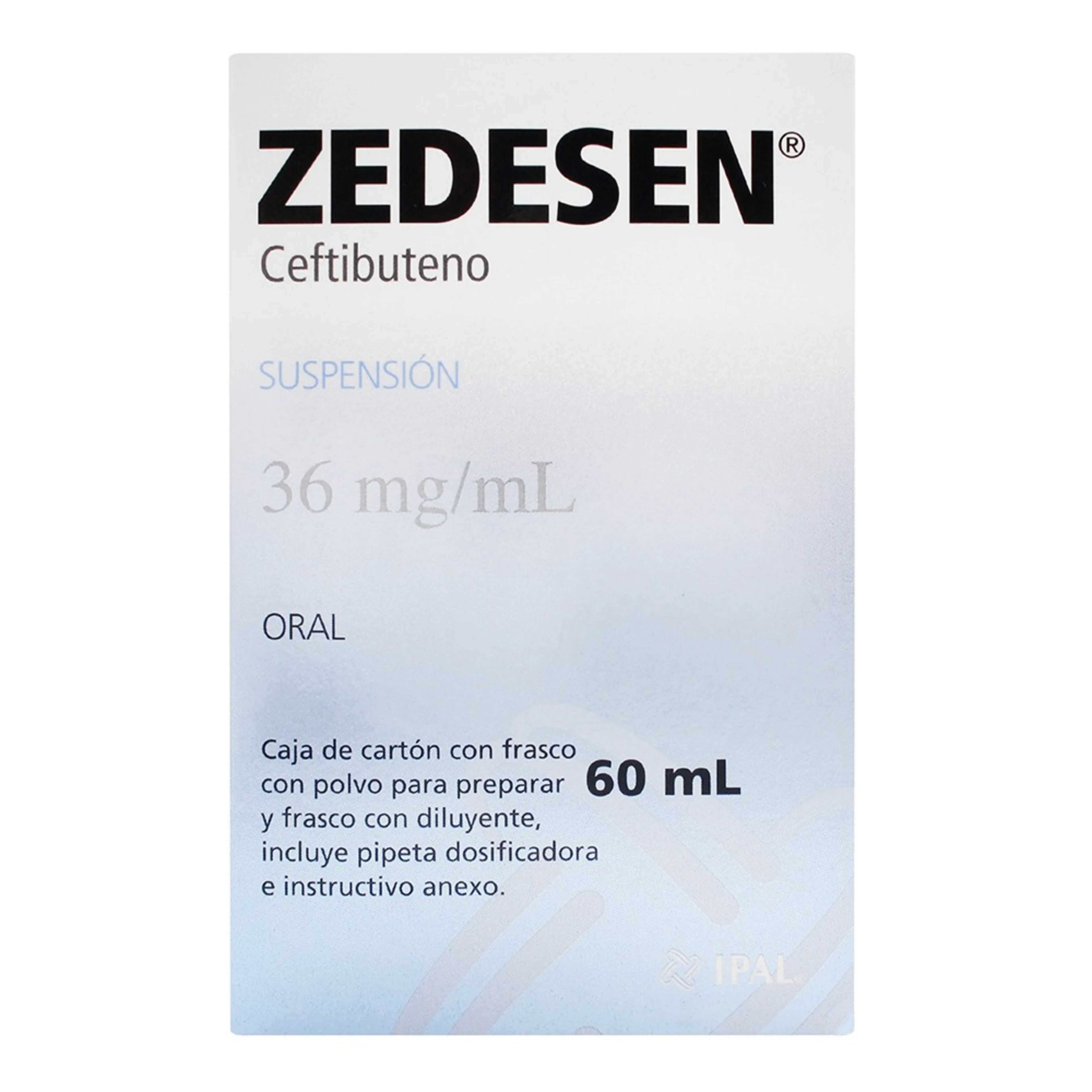 Zedesen Ceftibuteno 36 Mg Con 60 Mililitros