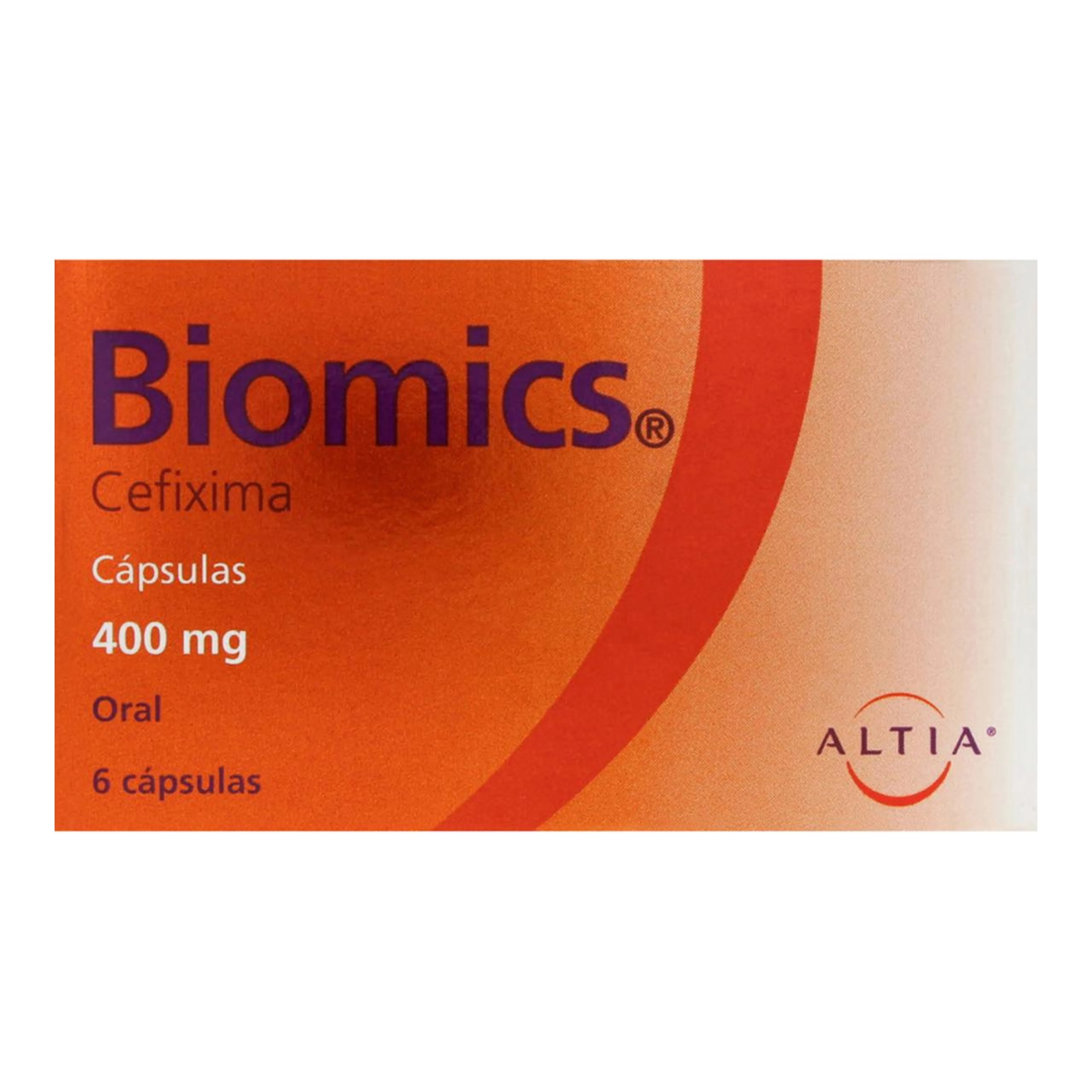 Biomics Cefixima 400 Mg Con 6 Cápsulas
