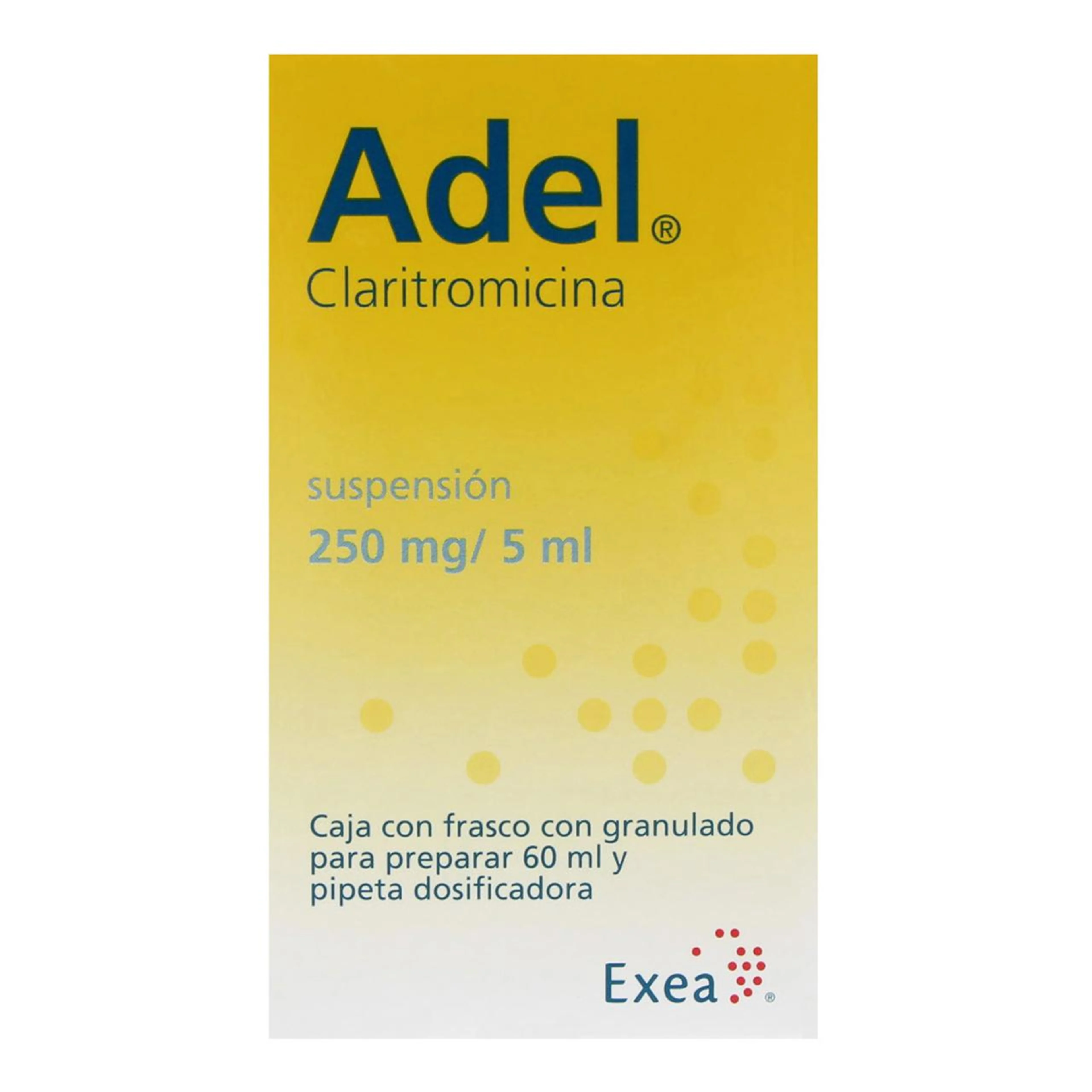 Adel Claritromicina 250 Mg Suspensión 60 Ml