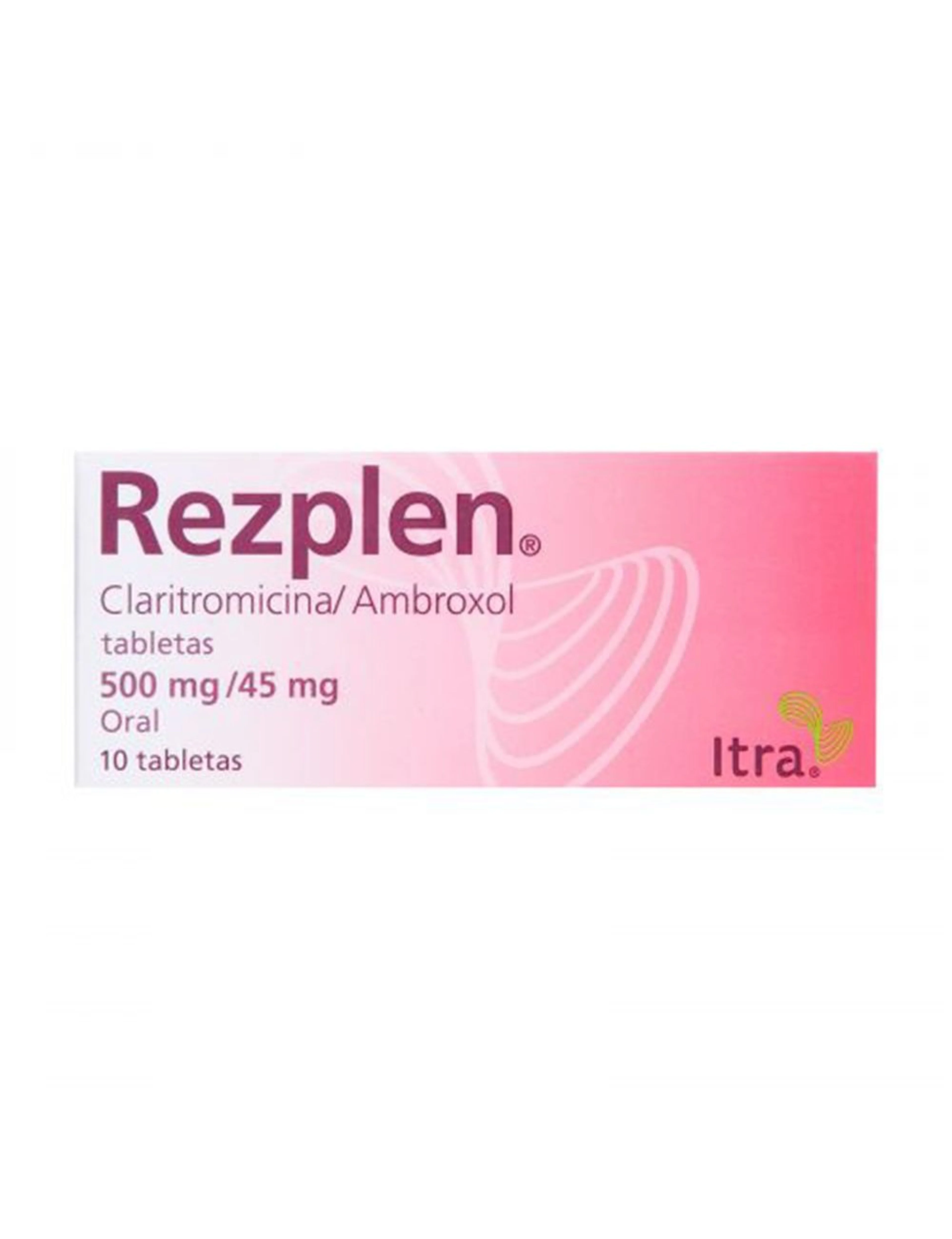 Rezplen Ambroxol Claritromicina 500/45 Mg Con 10 Tabletas