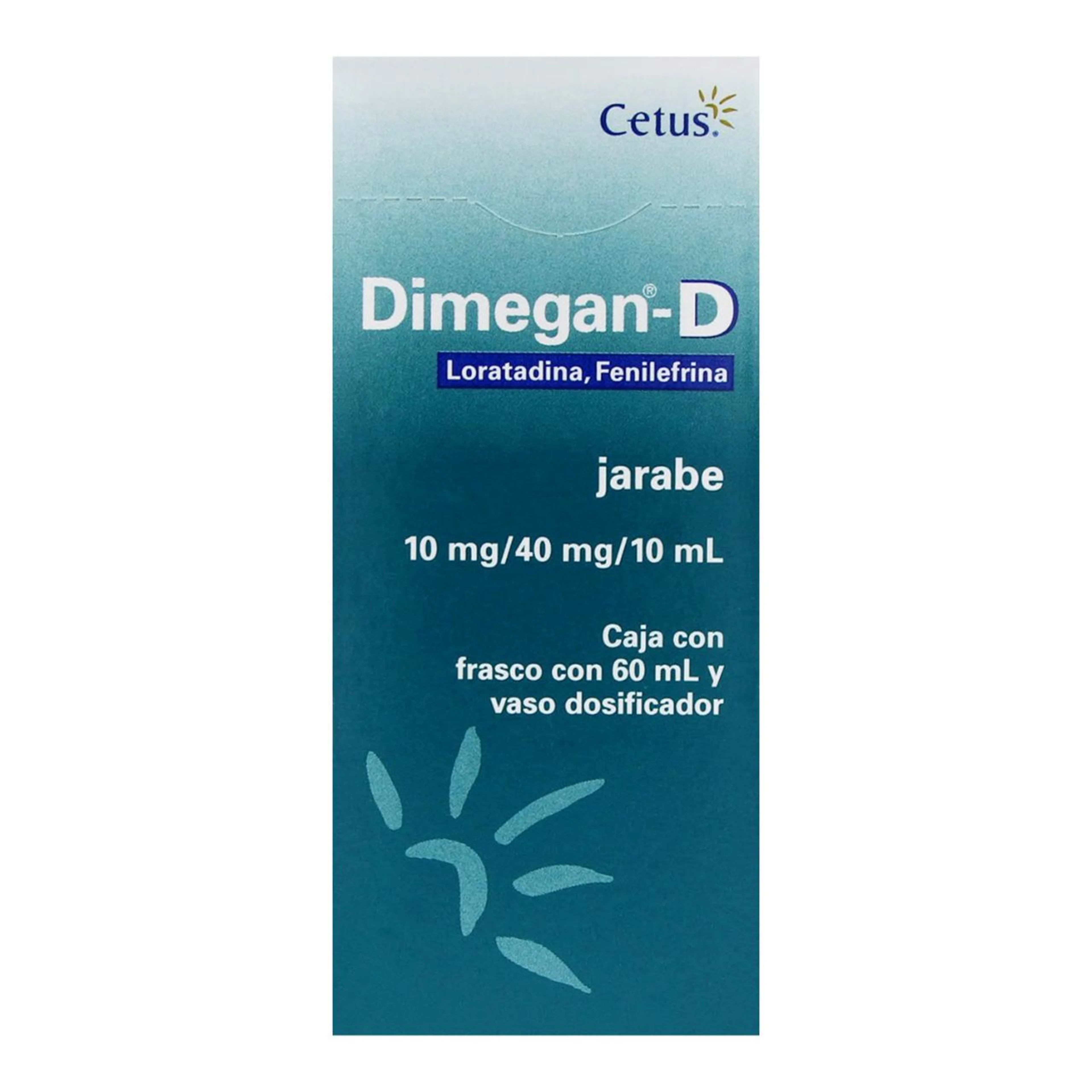 Dimegan-D 10/40 Mg Con 60 Ml De Jarabe