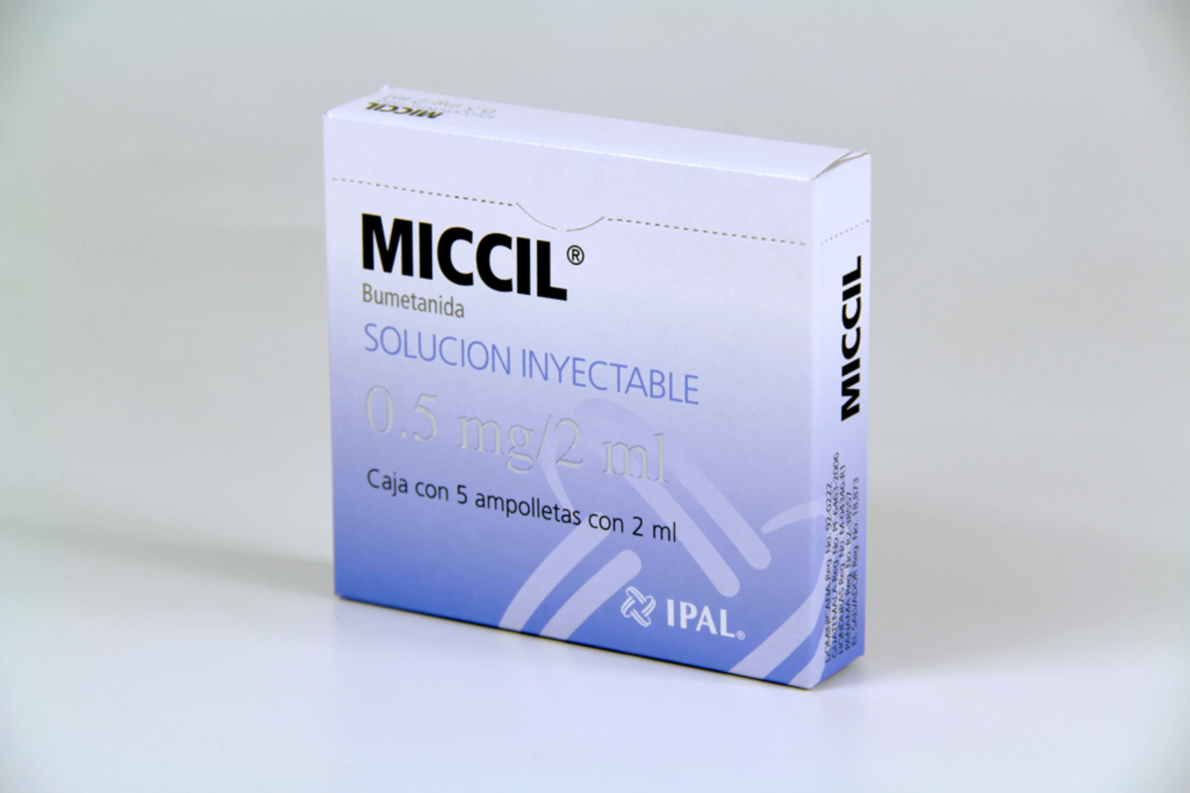 Miccil 0.5 Mg Con 5 Ampolletas