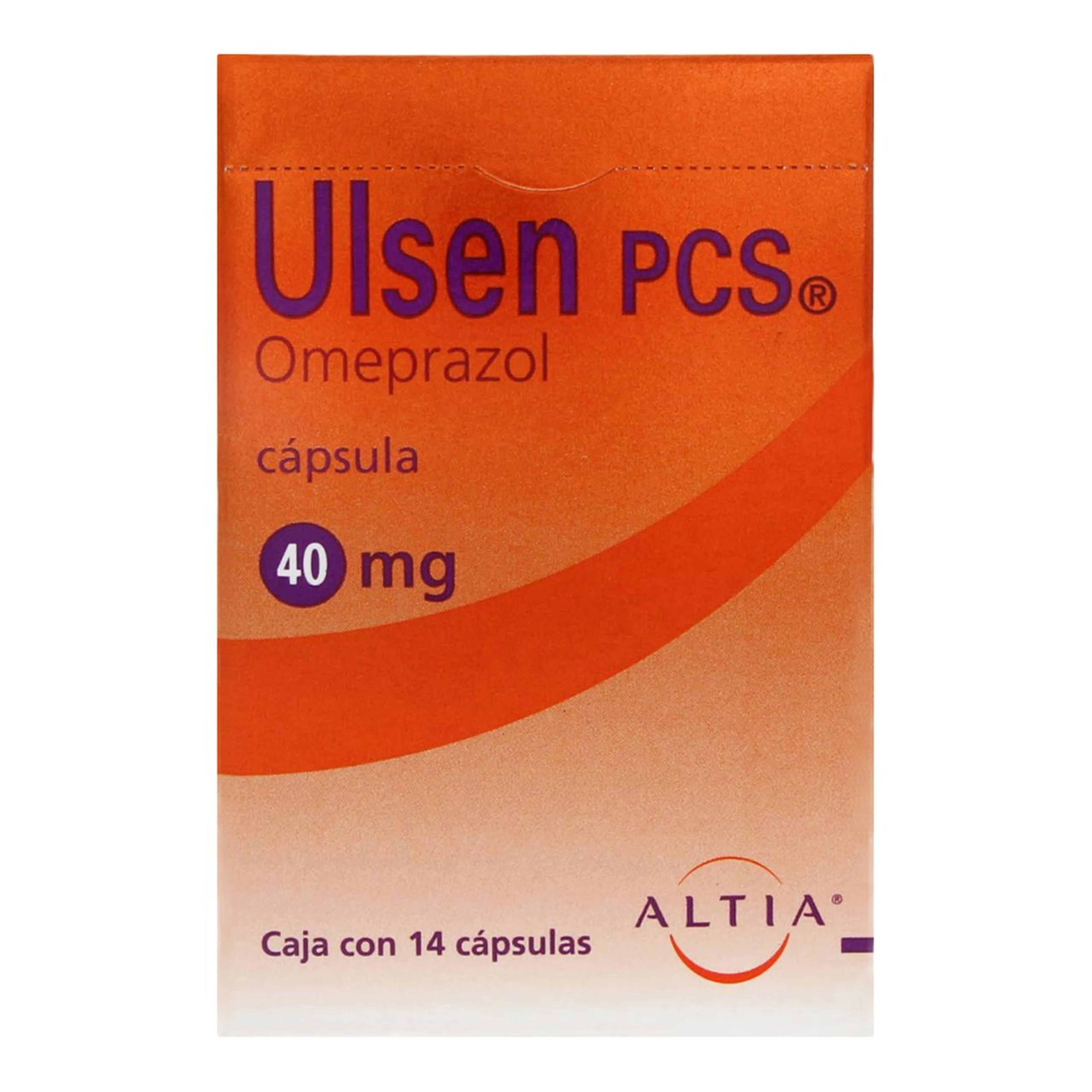 Ulsen Pcs 40 Mg Con 14 Cápsulas