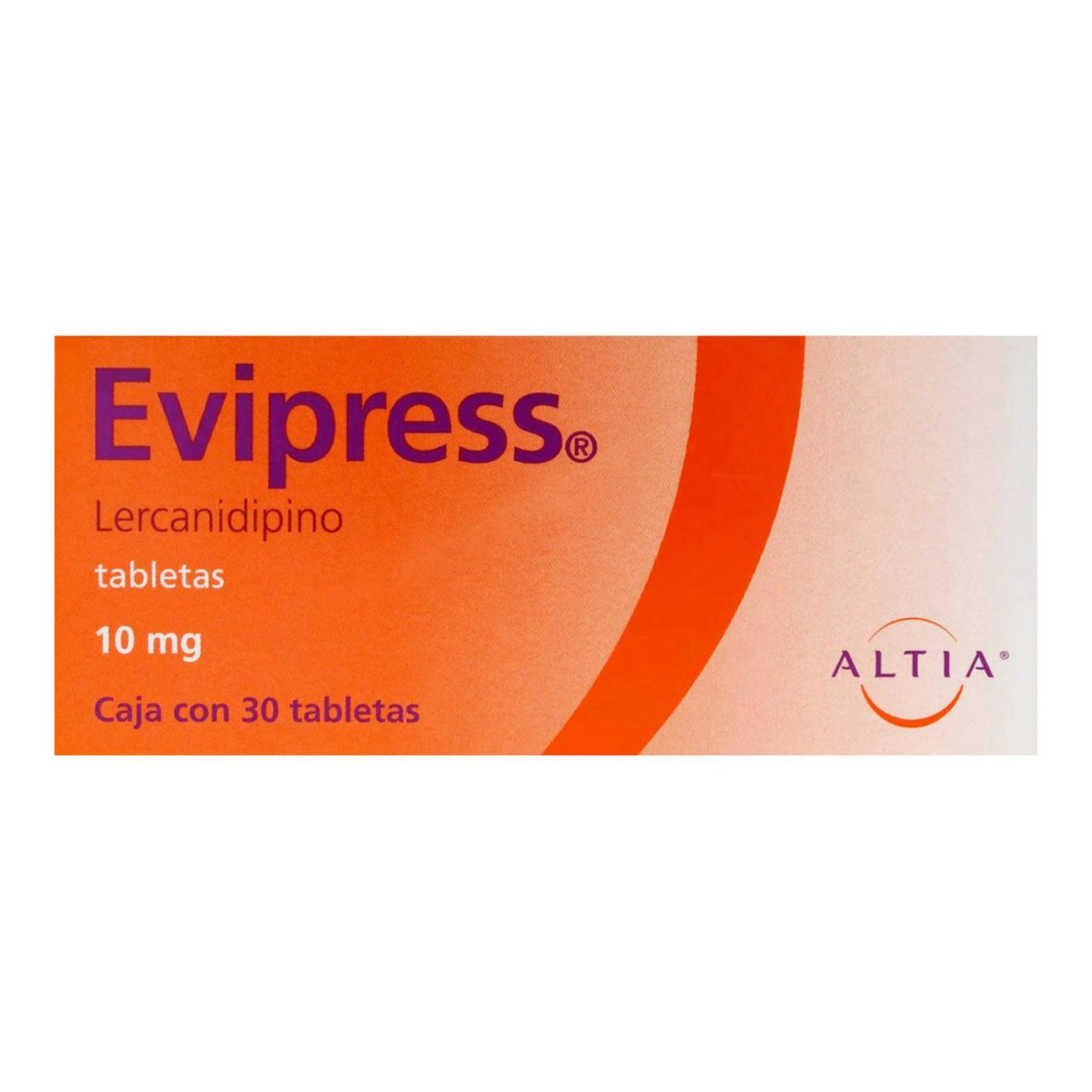 Evipress 10 Mg Con 30 Tabletas