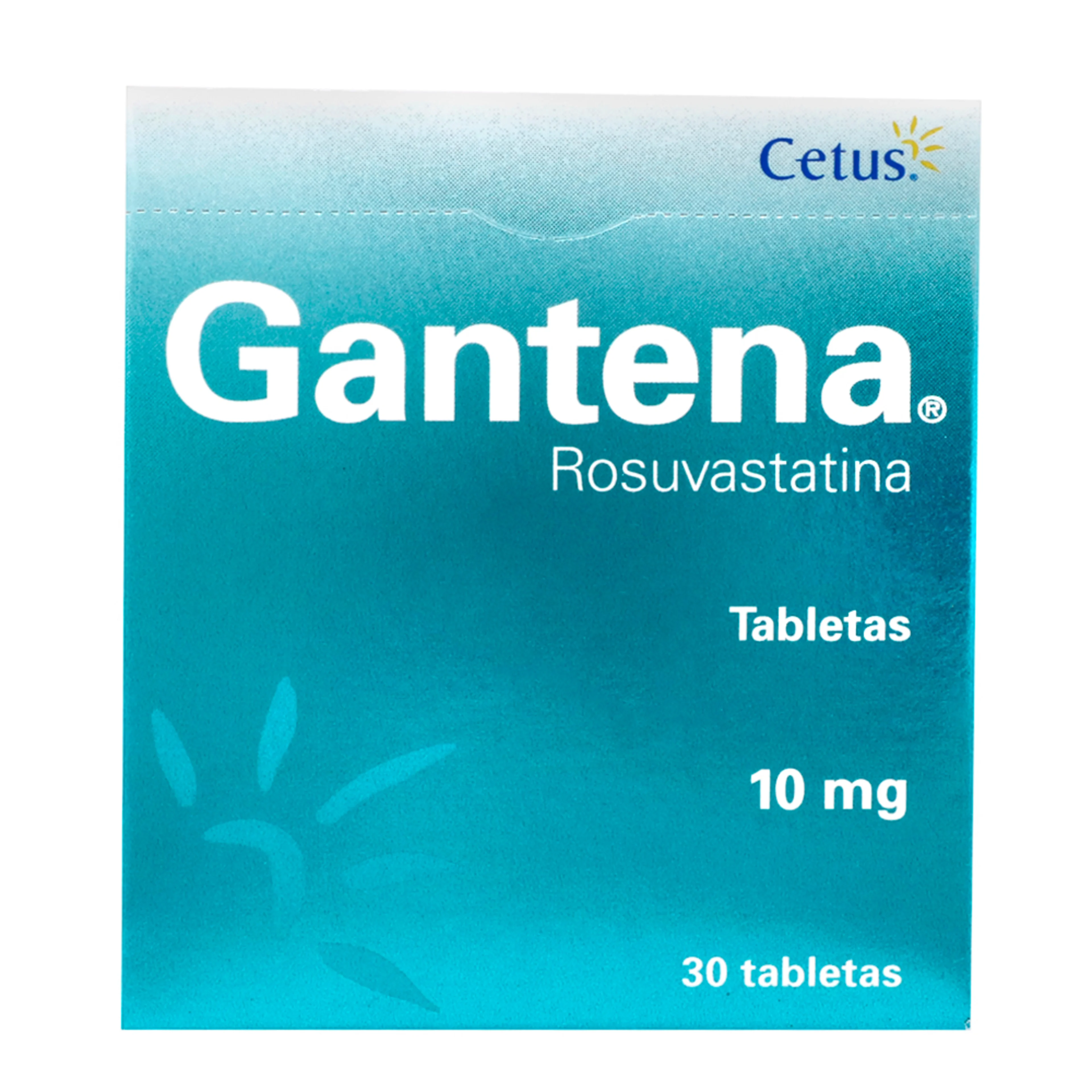 Gantena 10 Mg Con 30 Tabletas