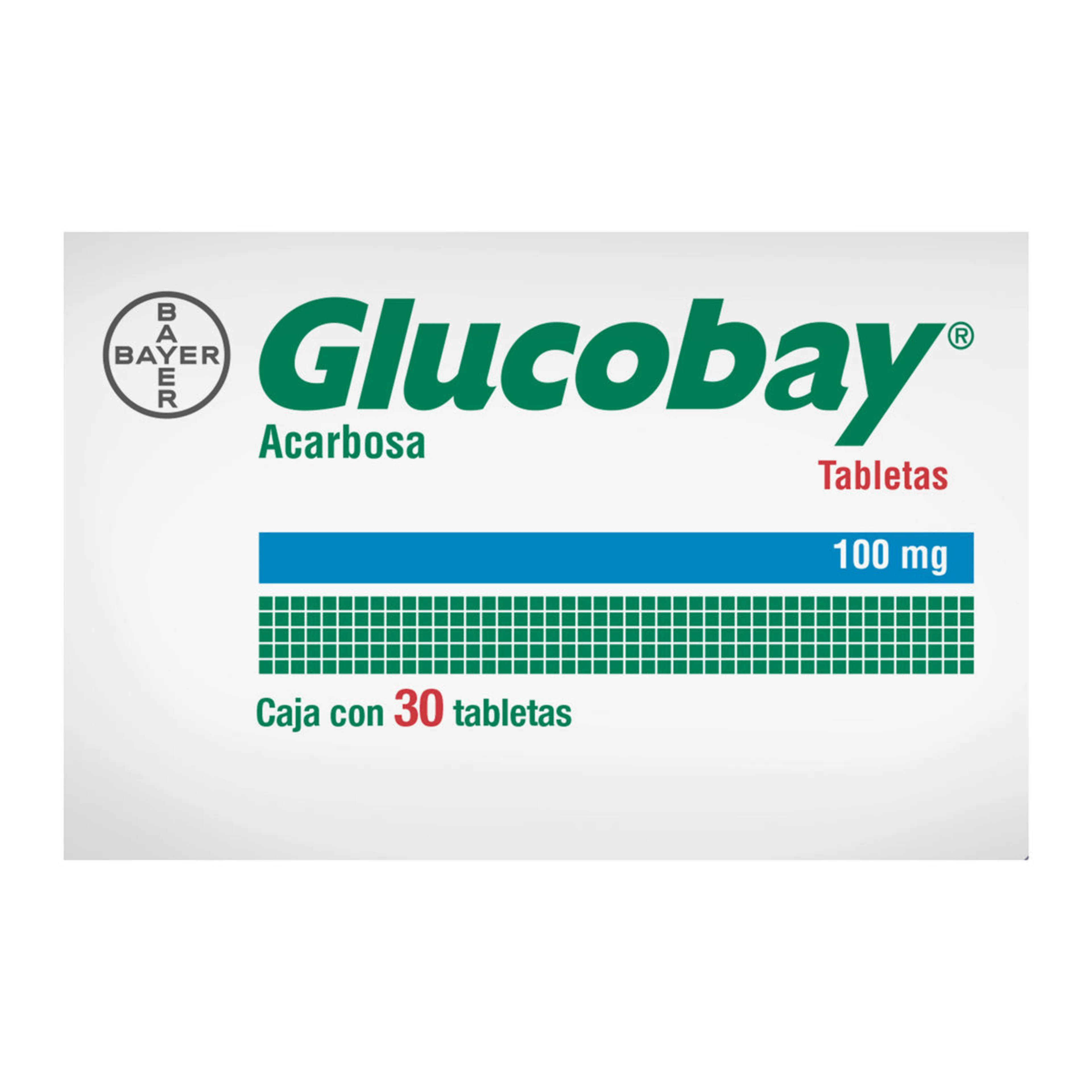 Glucobay 100 Mg Con 30 Comprimidos