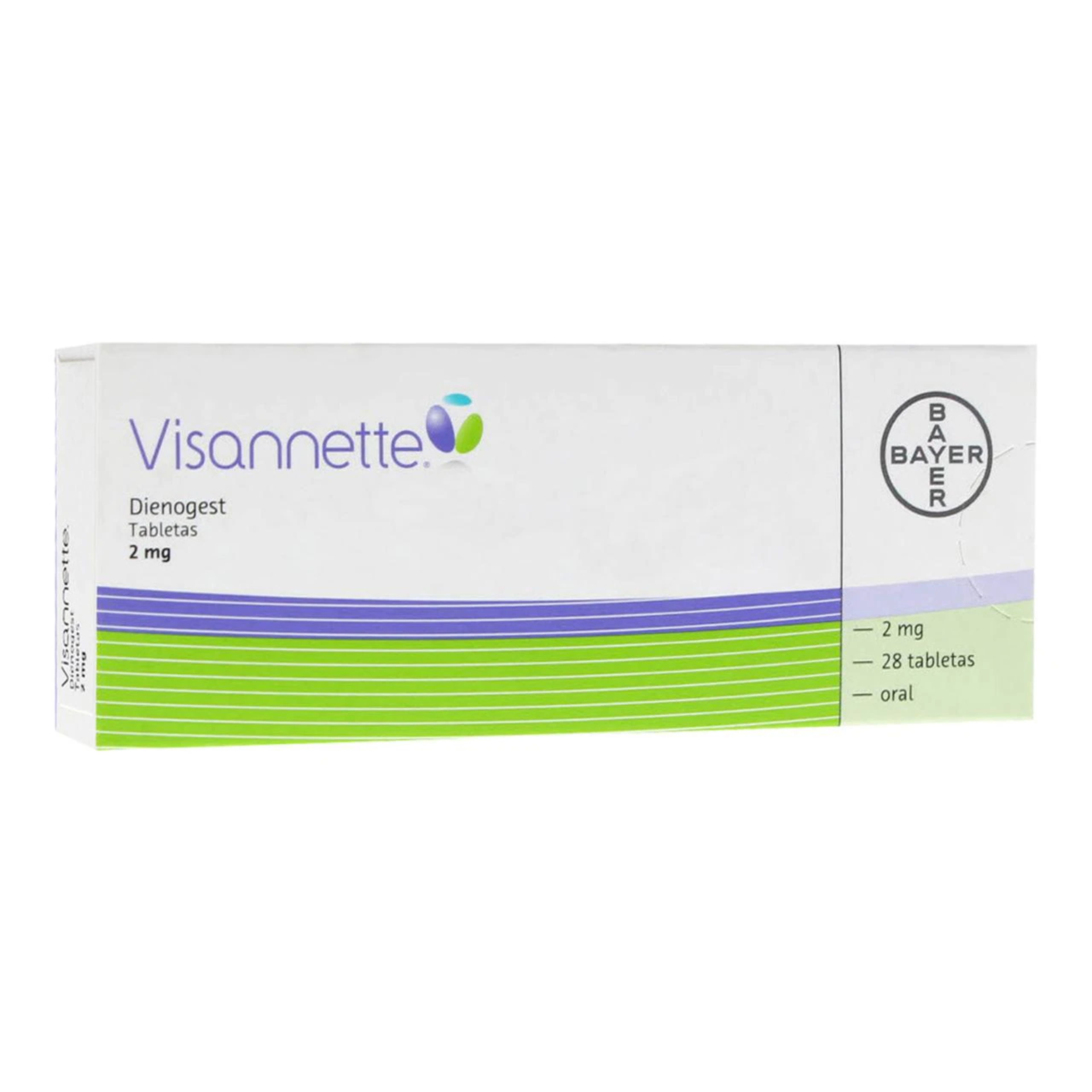 Visannette rosa 28 tabletas caja dienogest 2 mg