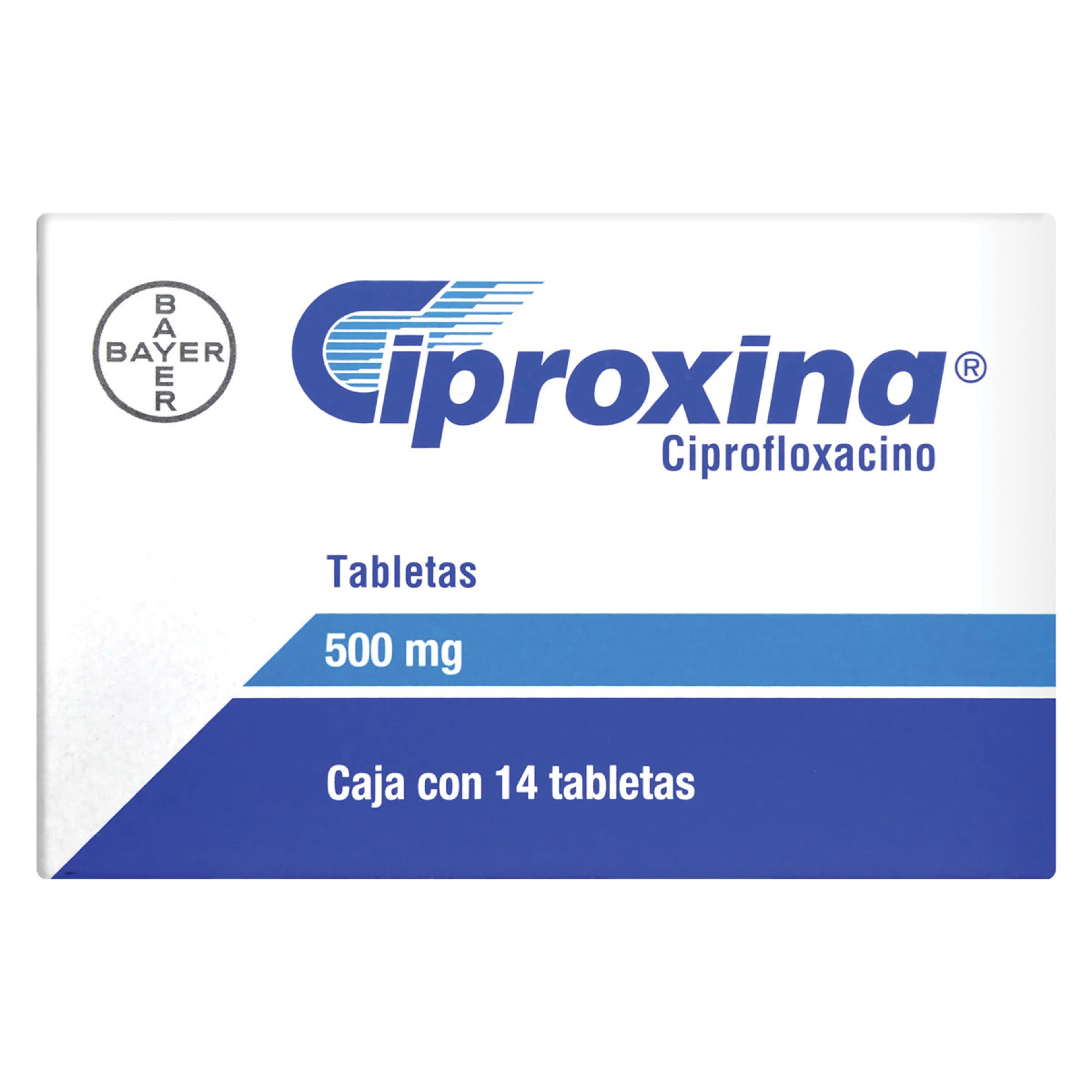 Ciproxina Ciprofloxacino 500 Mg Con 14 Comprimidos