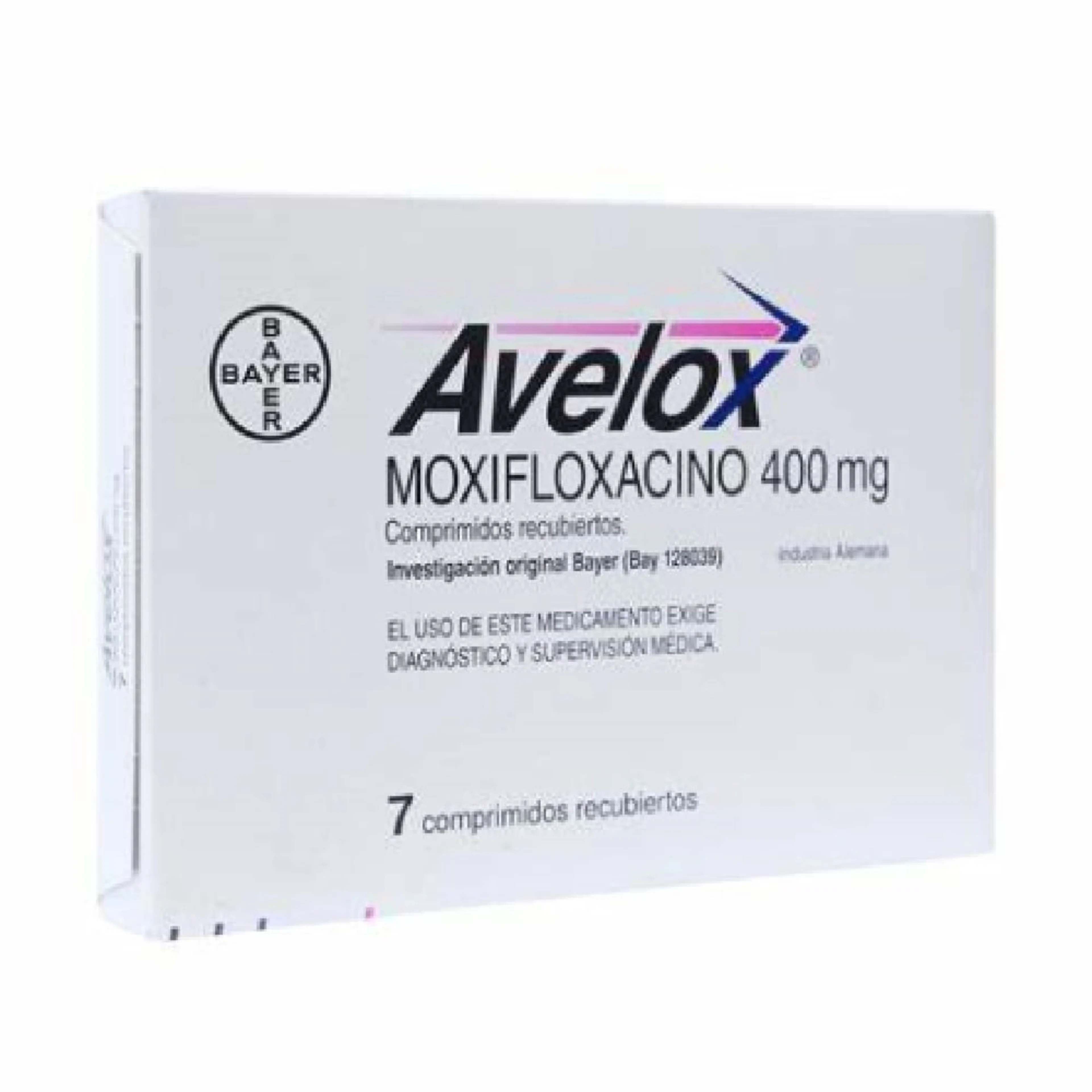 Avelox Moxifloxacino 400 Mg Con 7 Tabletas