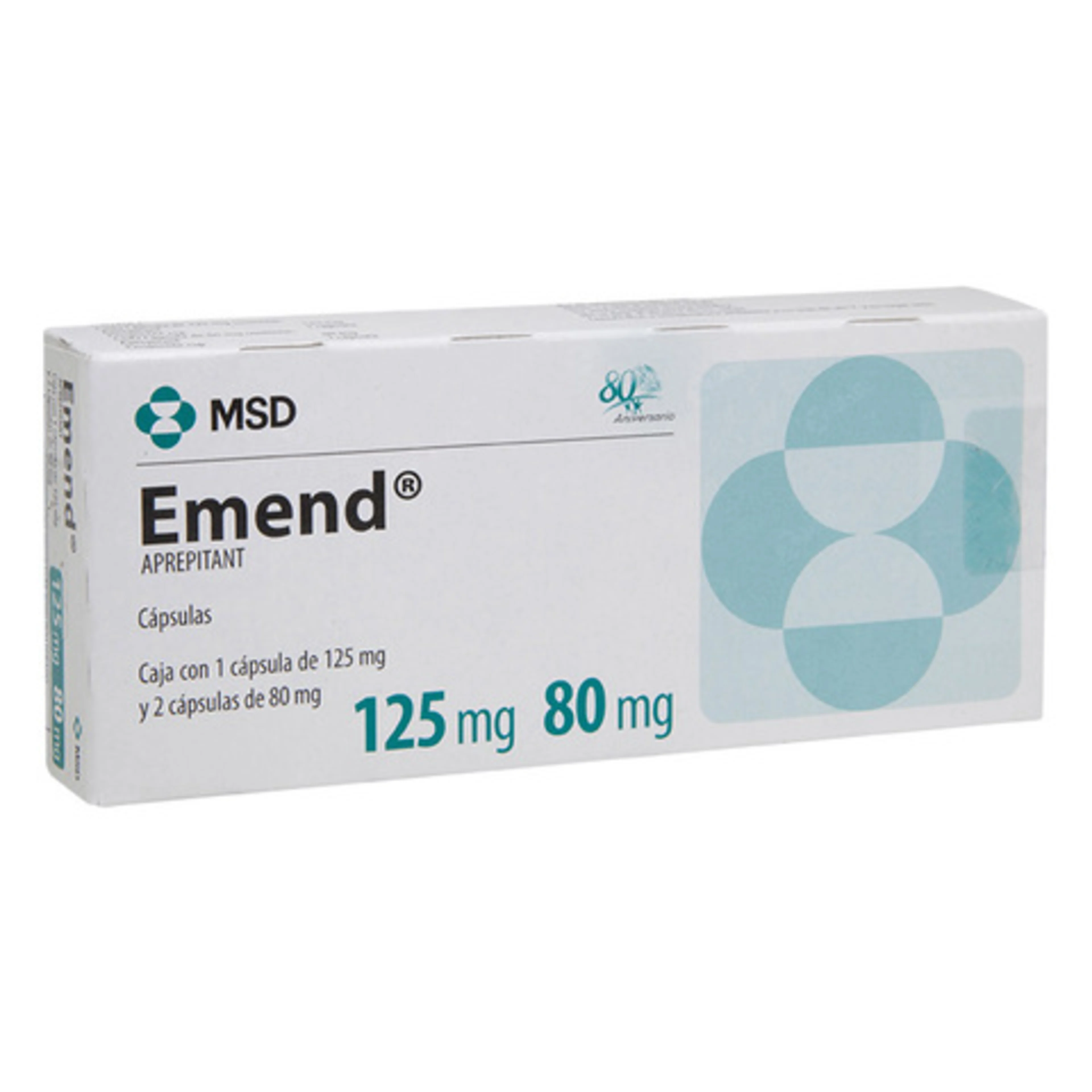 Emend 125/80 Mg Con 3 Cápsulas