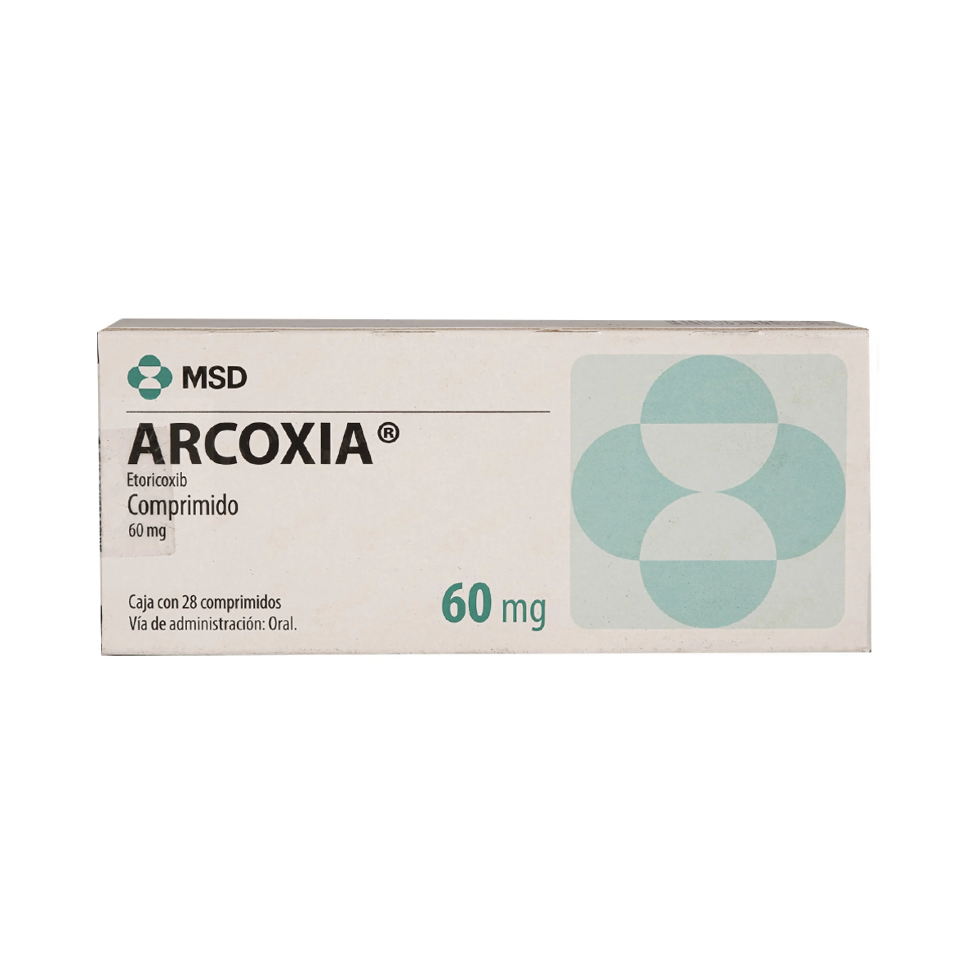 Arcoxia 60 Mg Con 28 Tabletas