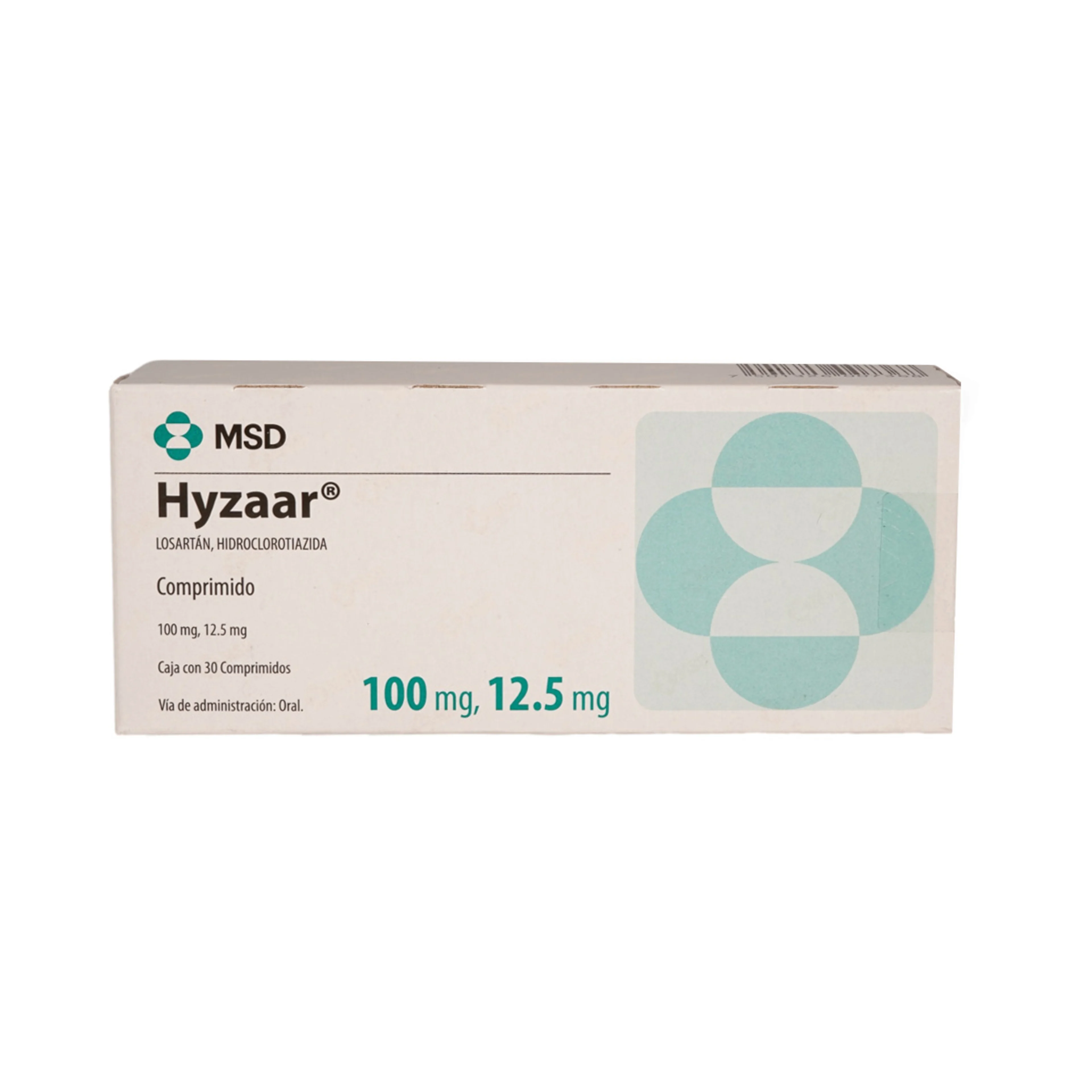 Hyzaar 100/12.5 Mg Con 30 Comprimidos