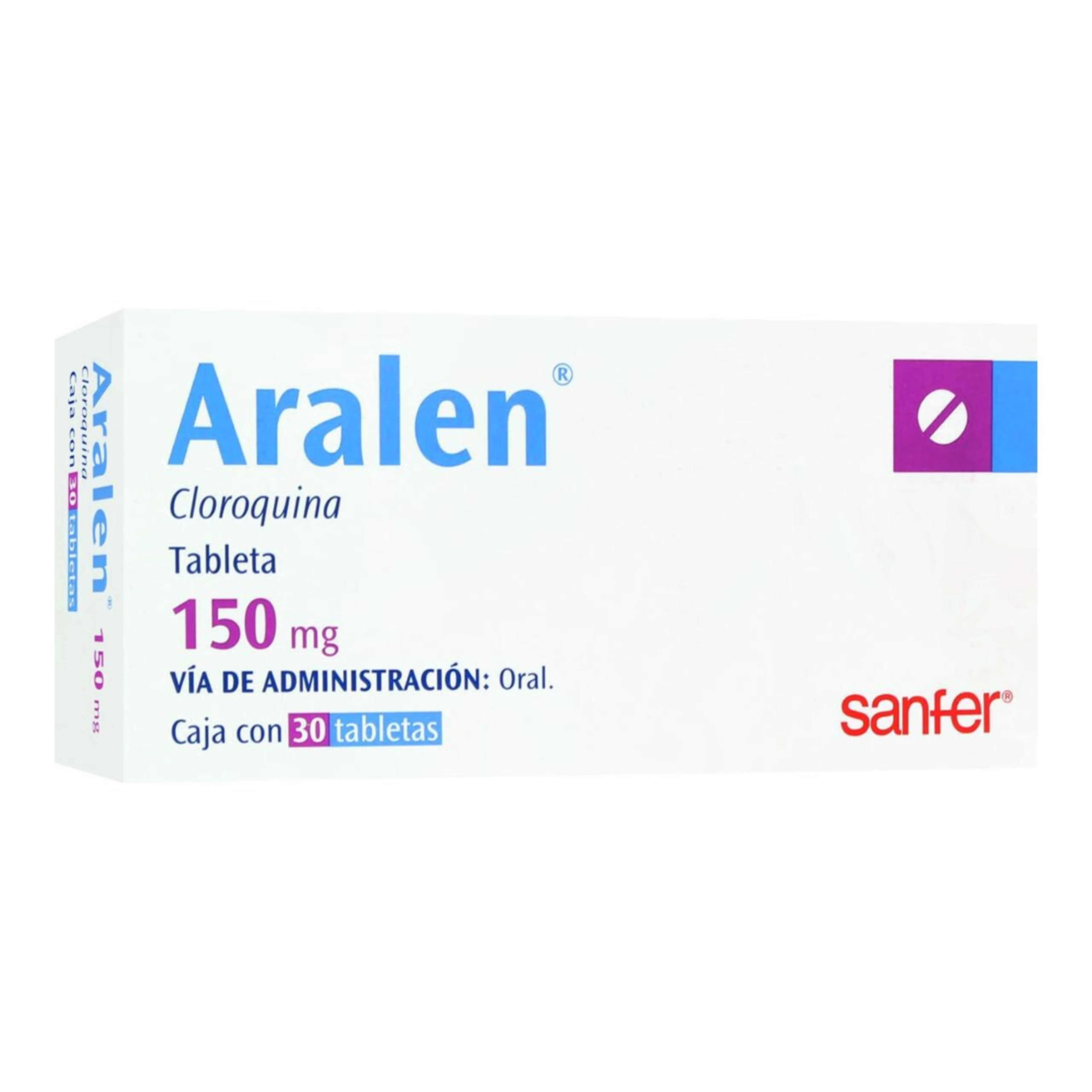 Aralen 150 Mg Con 30 Tabletas