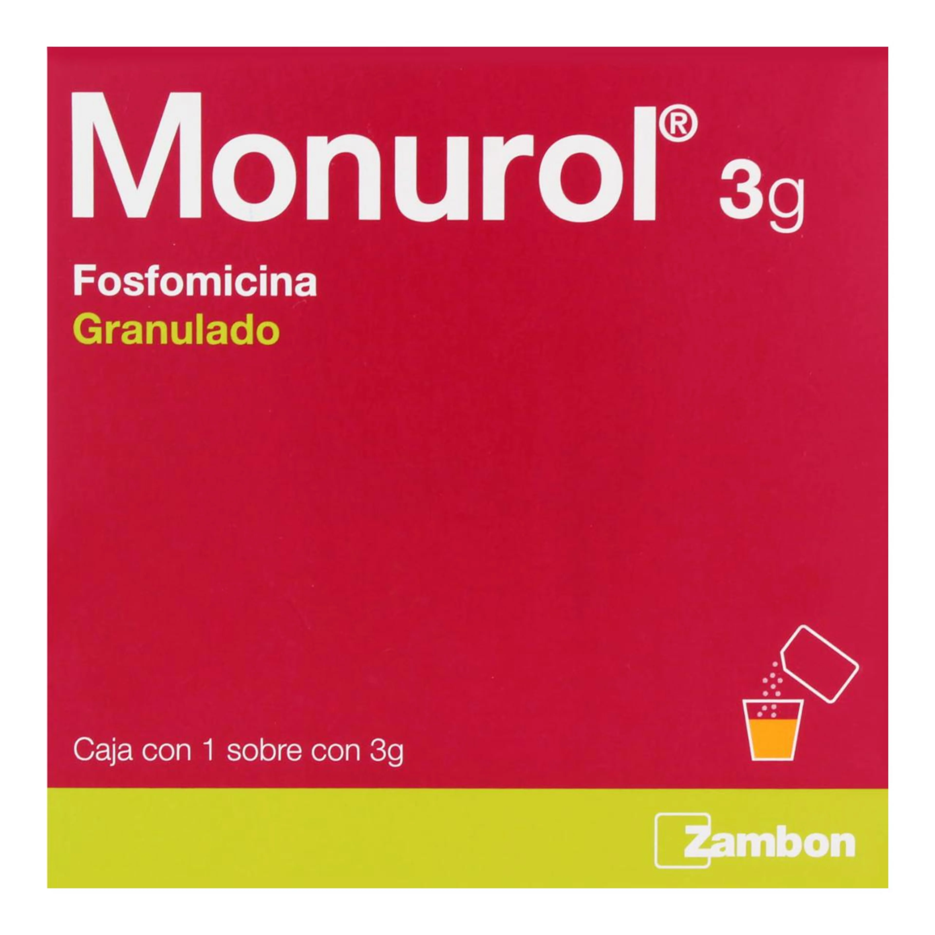 Monurol Fosfomicina Trometamol 3 G Granulado Con 1 Sobre