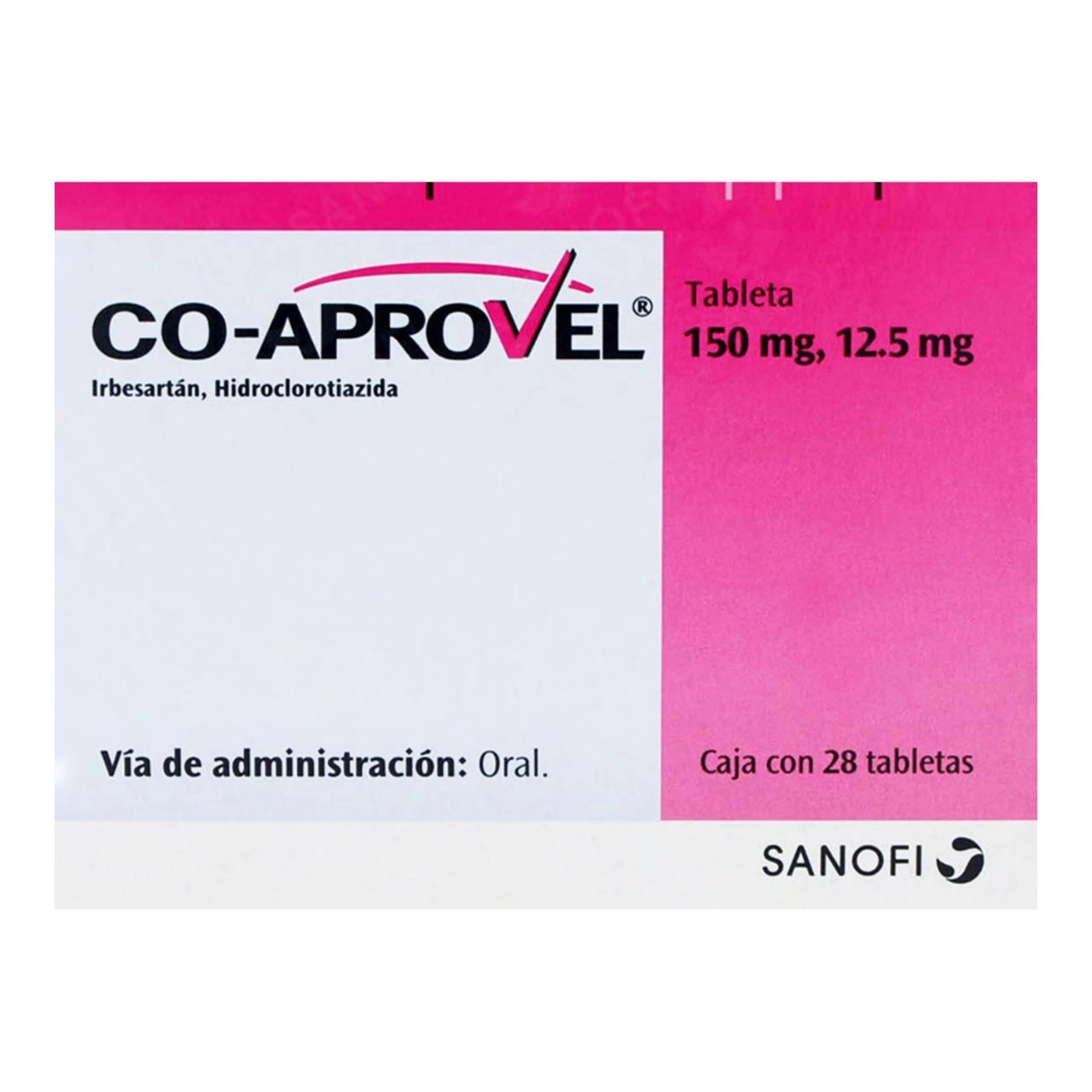 Co-Aprovel 150/12.5 Mg Con 28 Tabletas