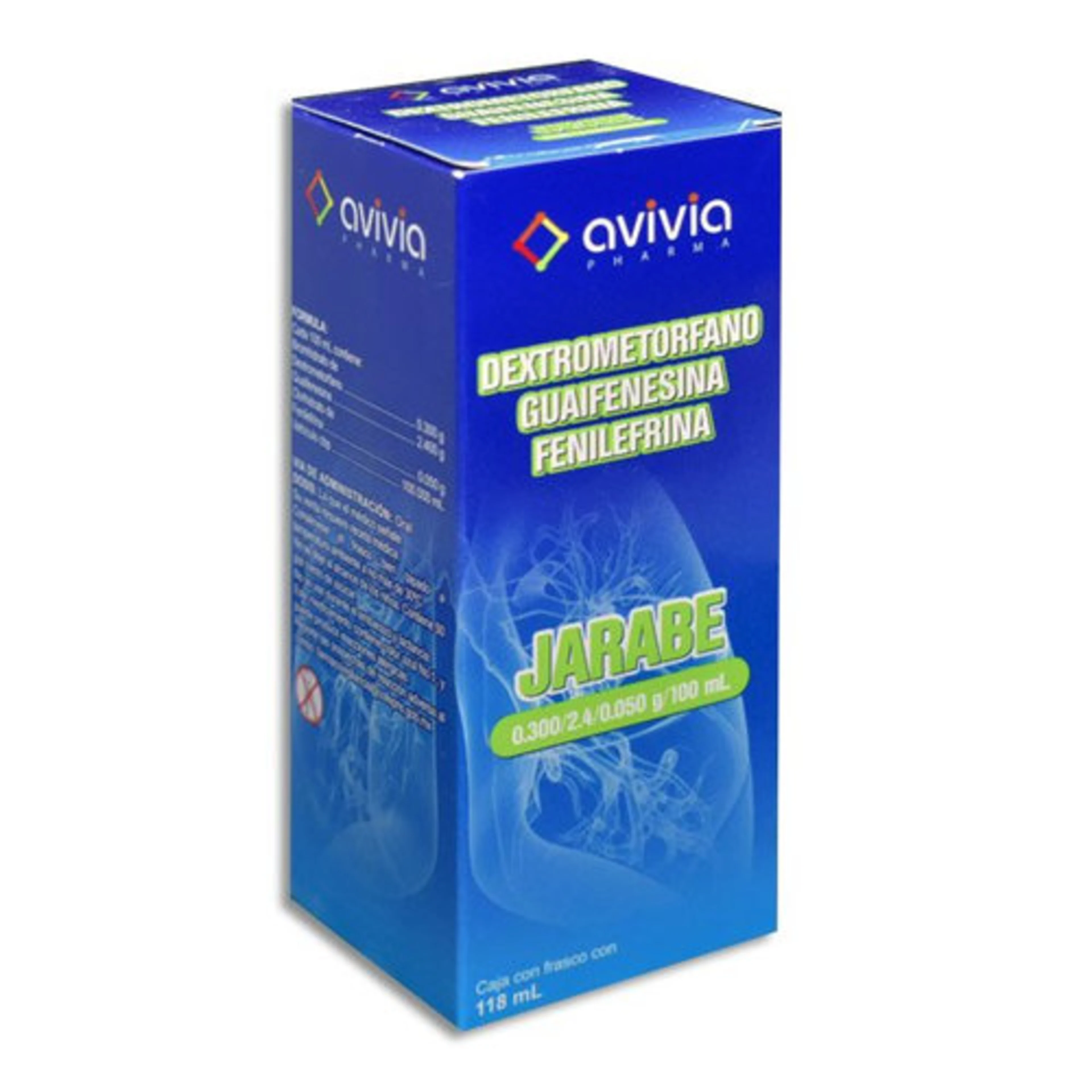 Dextrometorfano Guaifenesina Fenilefrina Con 118 Ml