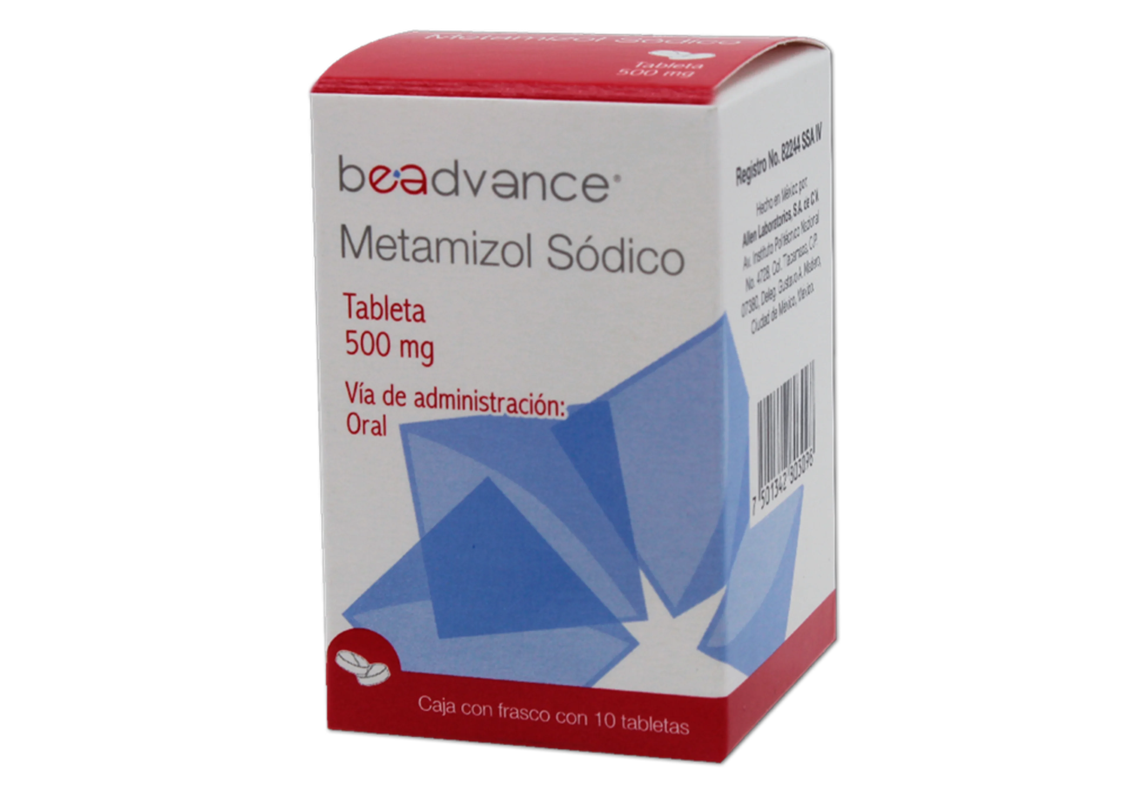 Metamizol Sódico 500 Mg Con 10 Tabletas