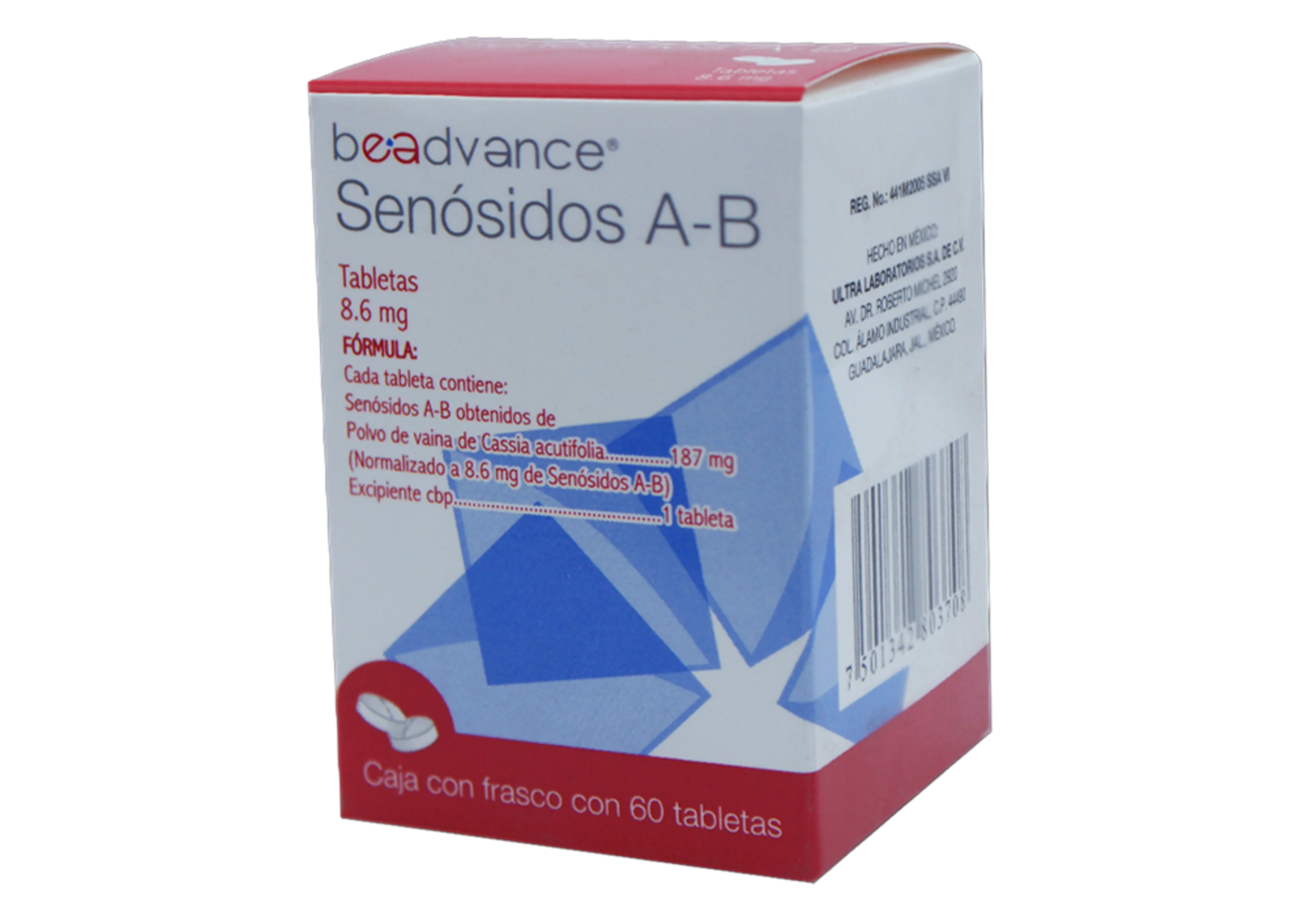 Senósidos A-B 8.6 Mg Con 60 Tabletas