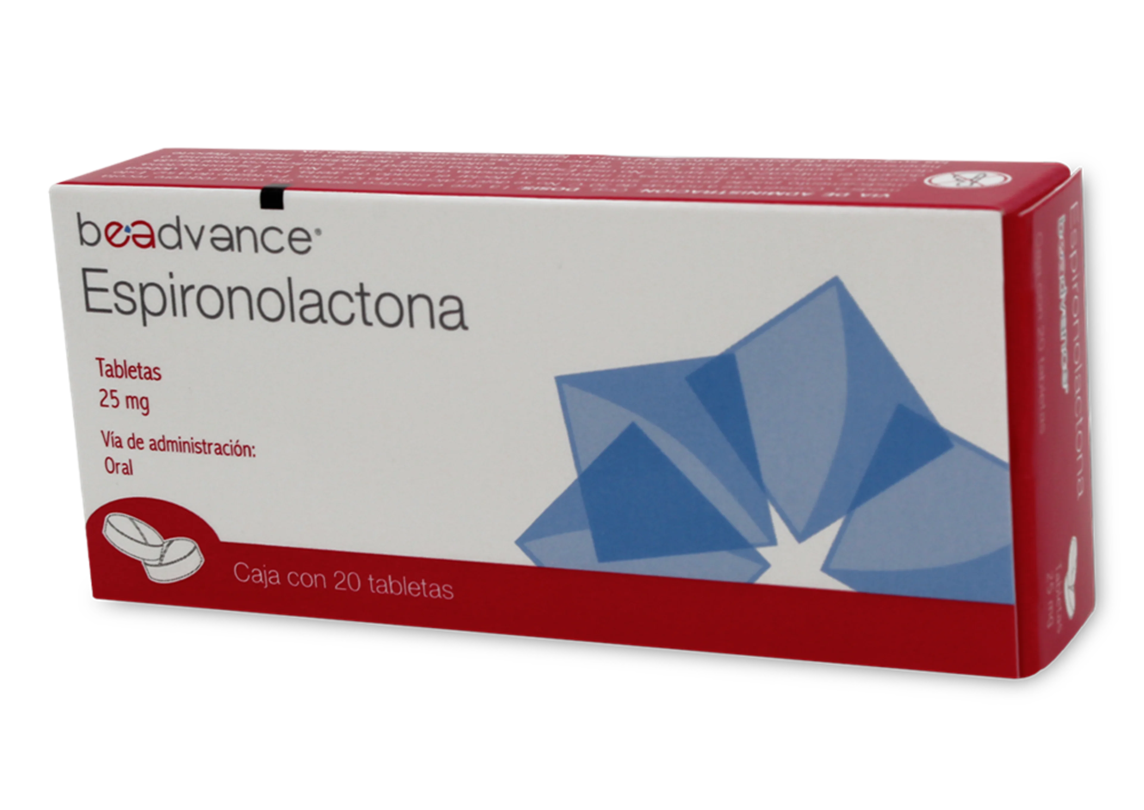 Espironolactona 25 Mg Con 20 Tabletas