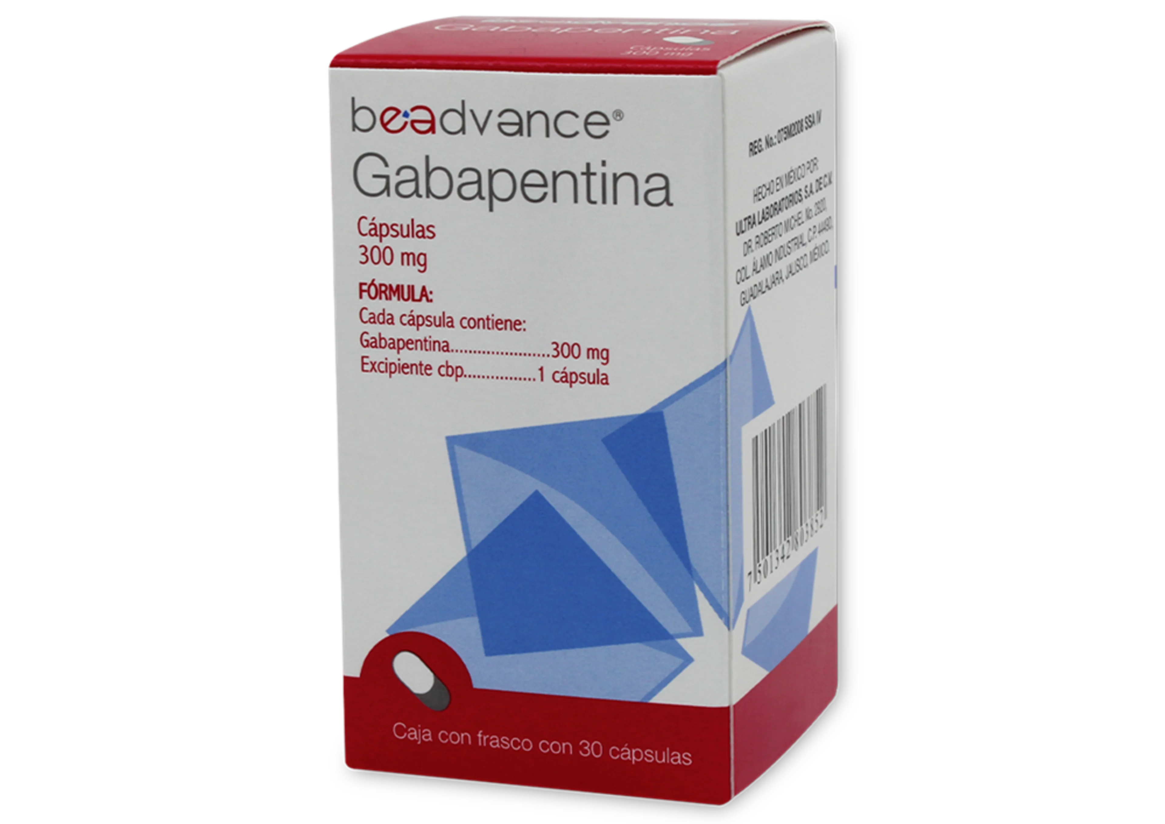 Gabapentina 300 Mg Con 30 Cápsulas