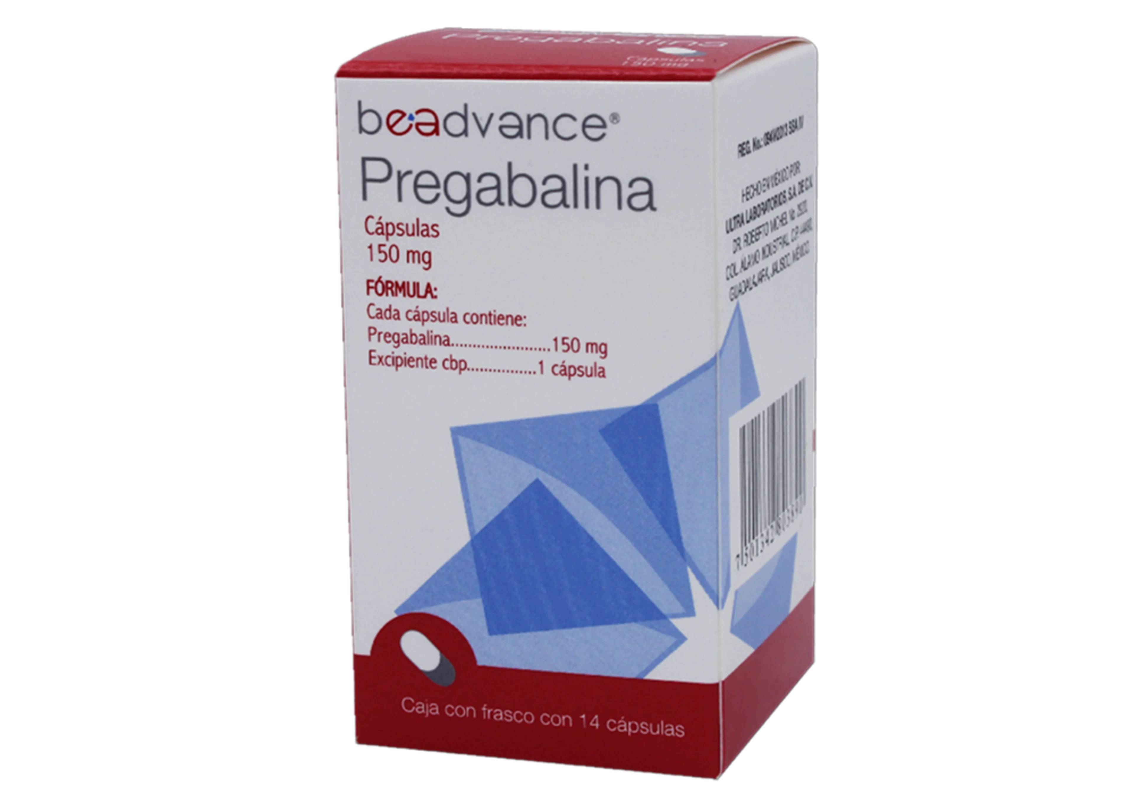 Pregabalina 150 Mg Con 14 Cápsulas