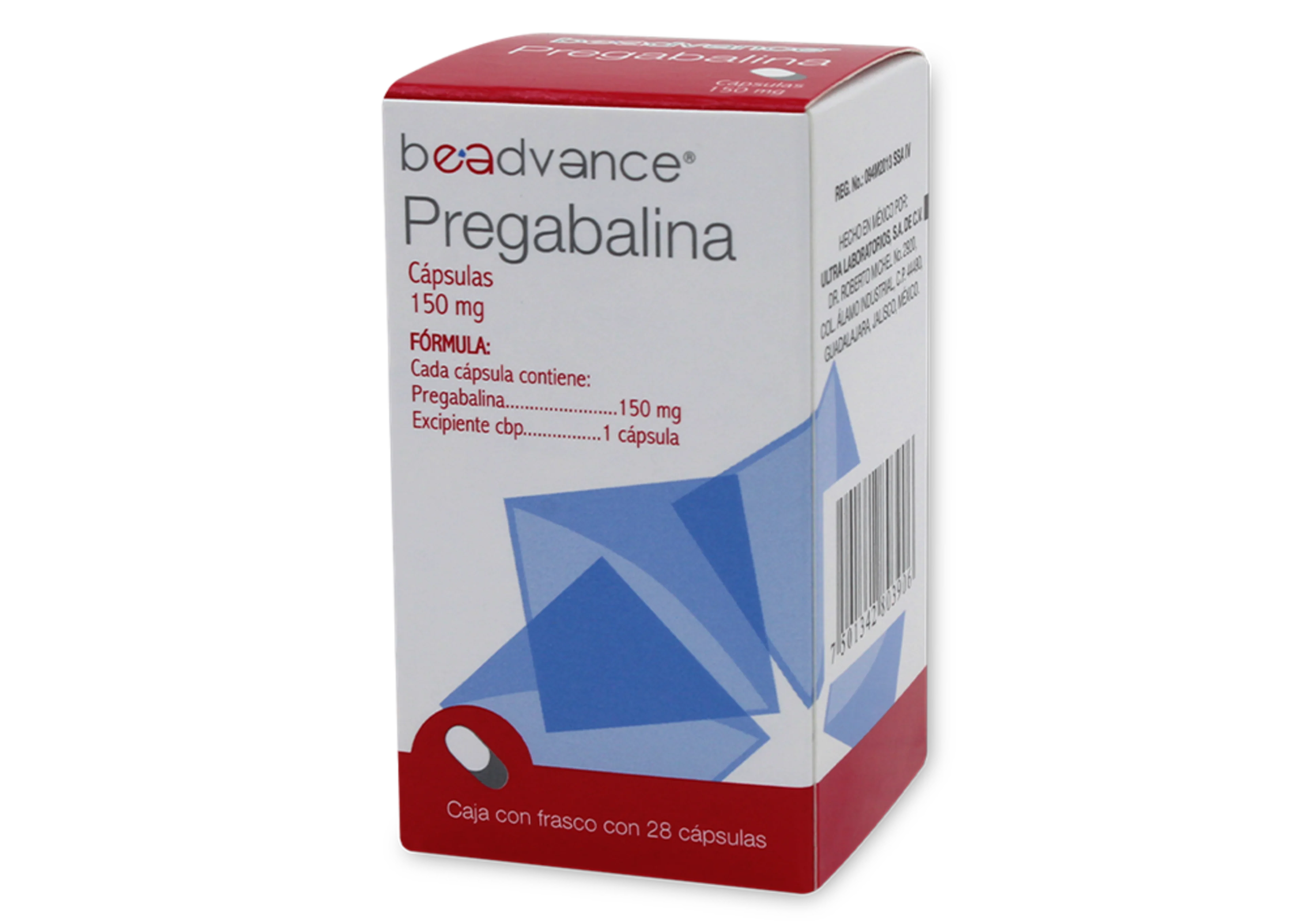 Pregabalina 150 Mg Con 28 Cápsulas
