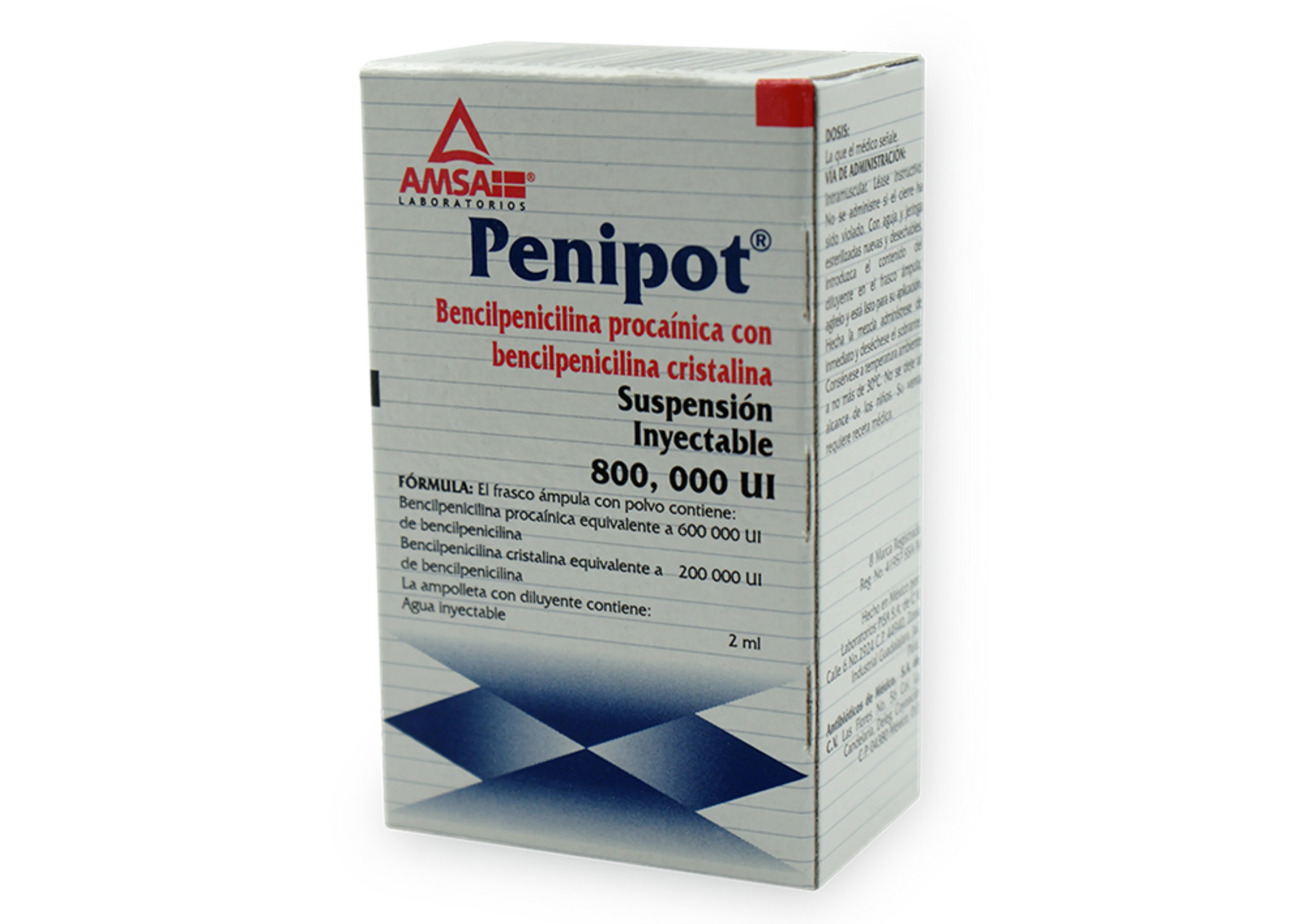 Penipot Penicilina G 800000 Ui Con 1 Ampolleta