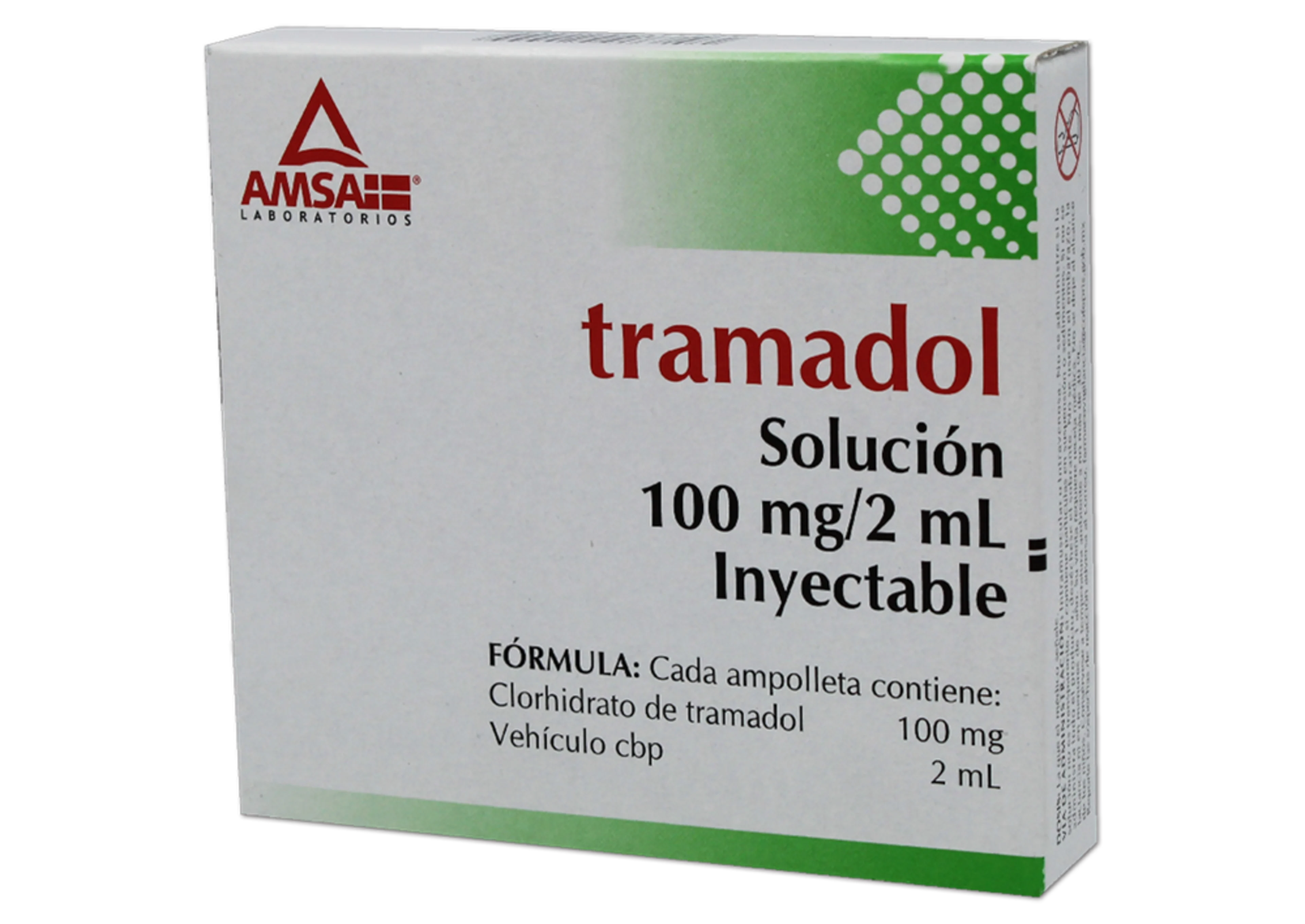 Tramadol 100 Mg Con 5 Ampolletas