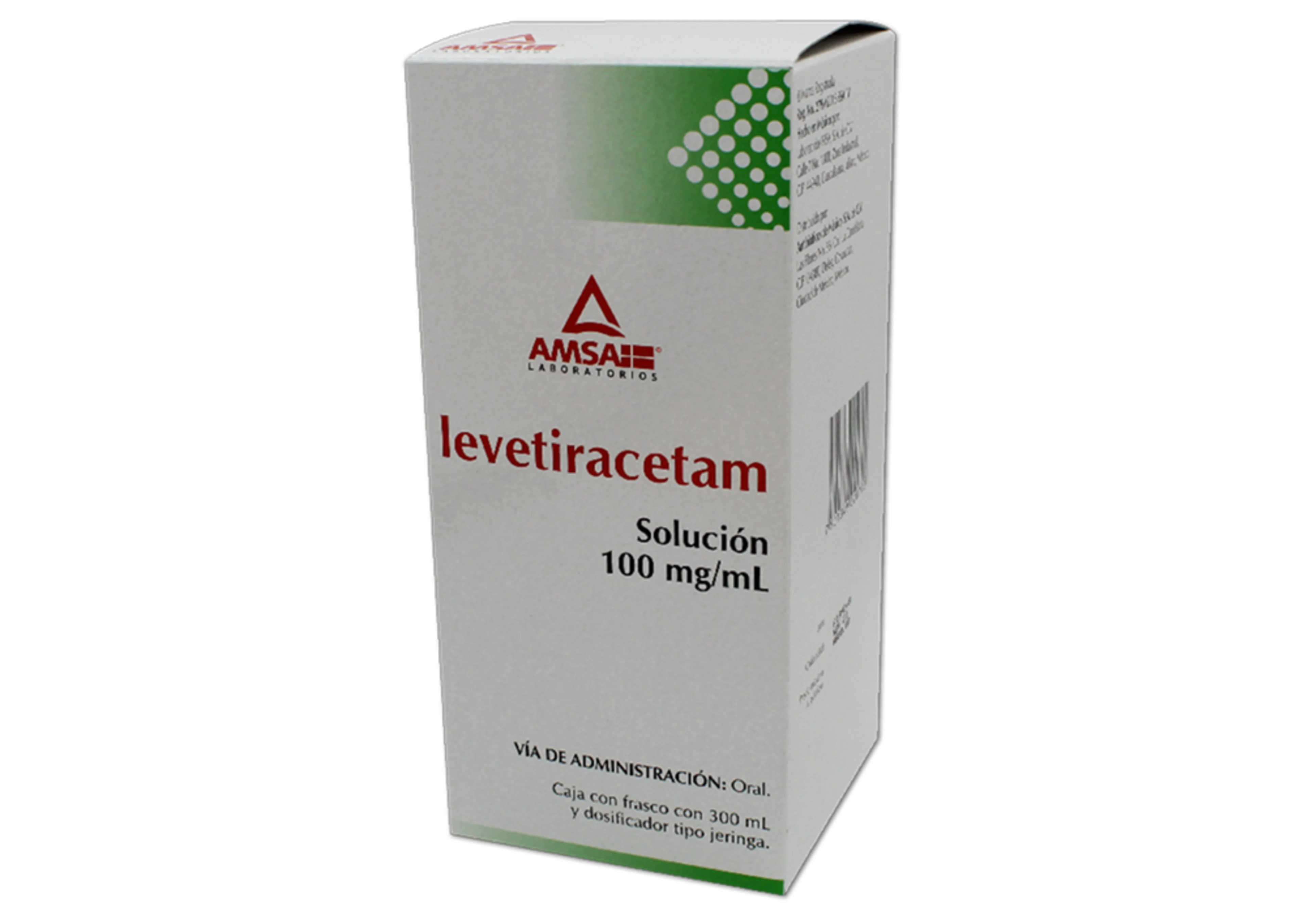 Levetiracetam 100 Mg Con 300 Ml De Solución Oral